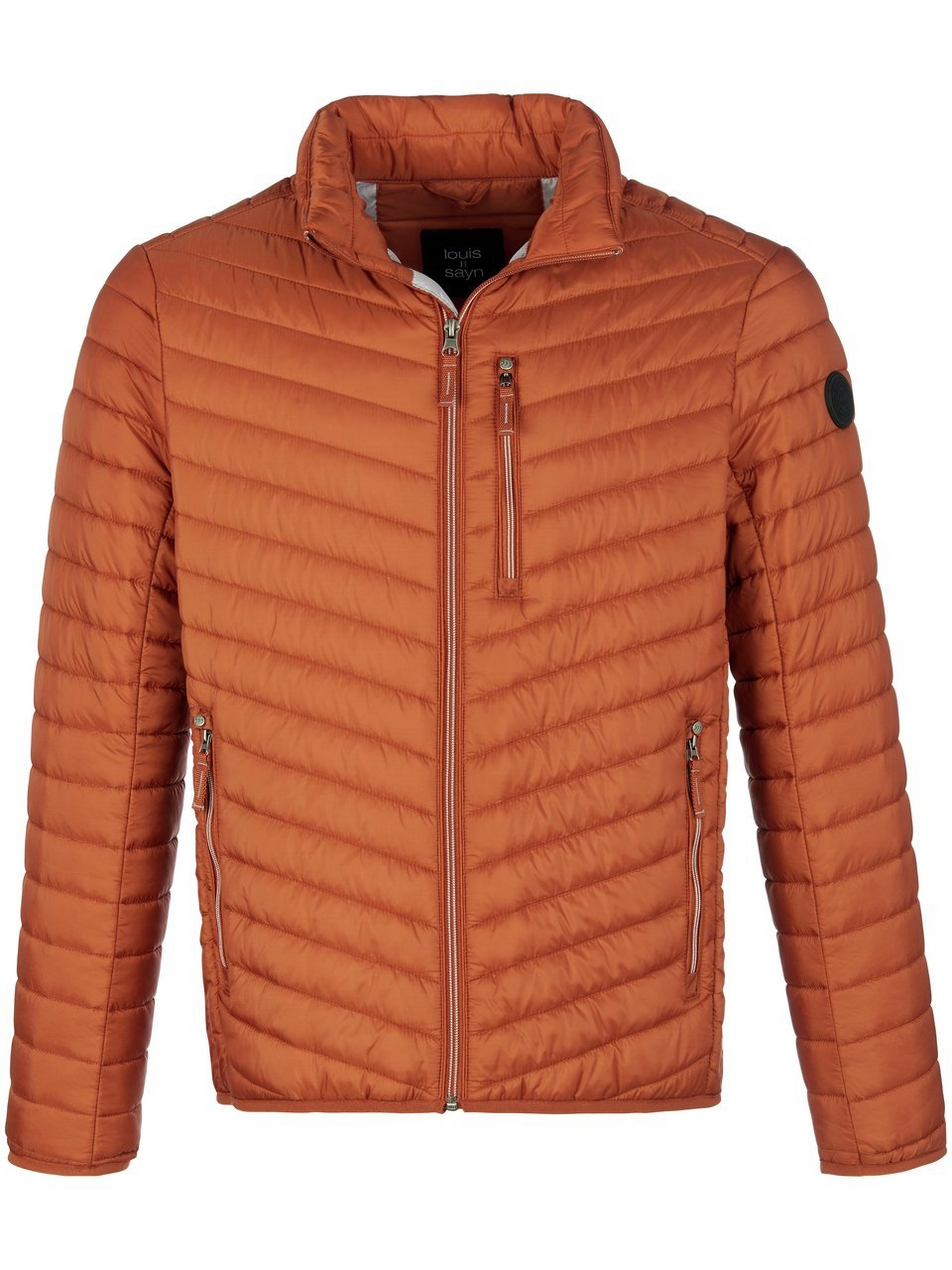 Windwerende en waterafstotende gewatteerde jas Van Louis Sayn oranje