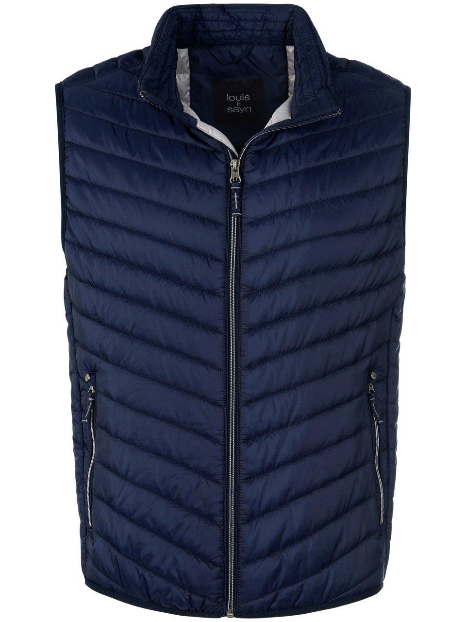 Waterafstotende bodywarmer opstaande kraag Van Louis Sayn blauw