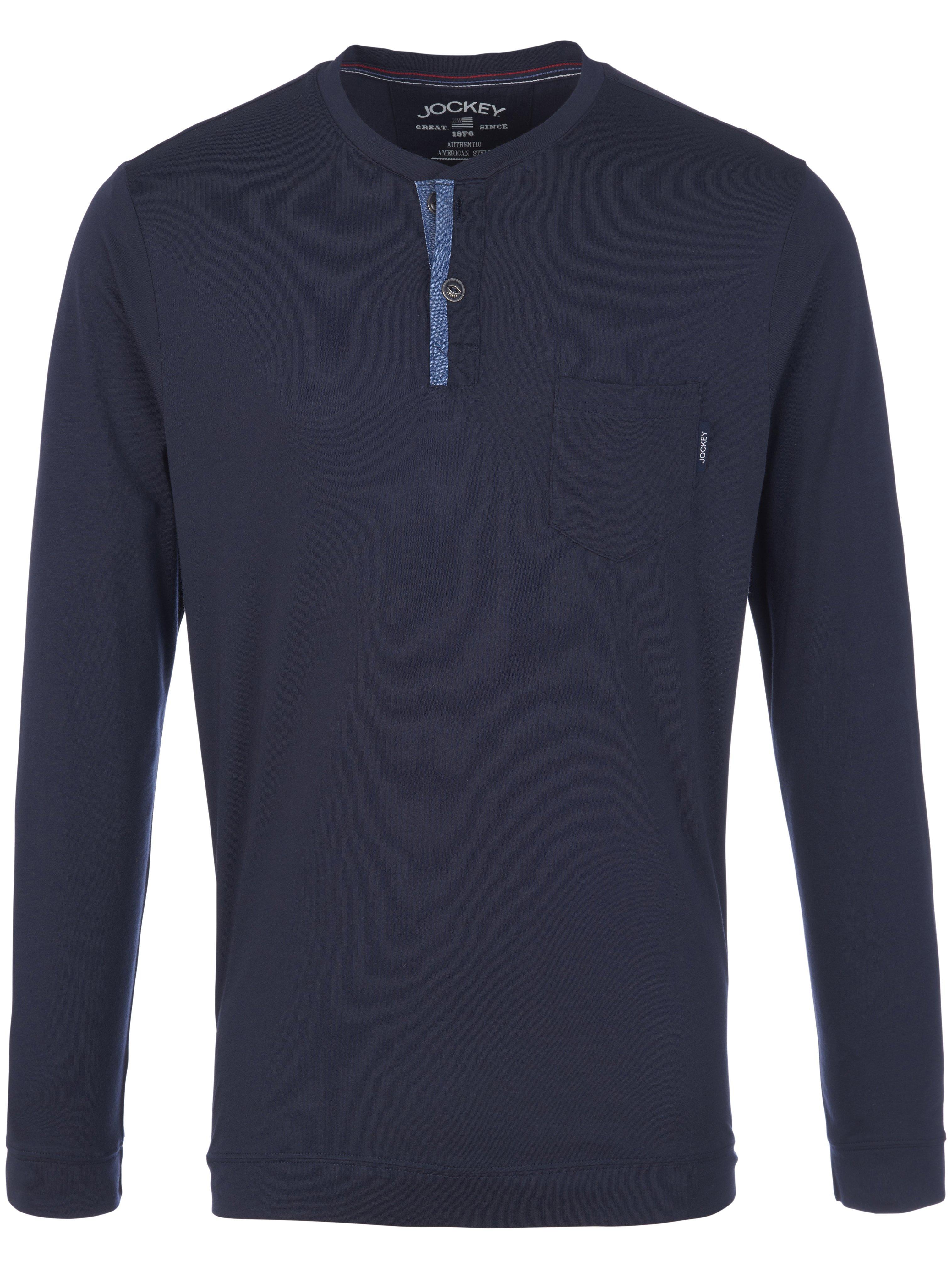 Pyjamashirt lange mouwen Van Jockey blauw