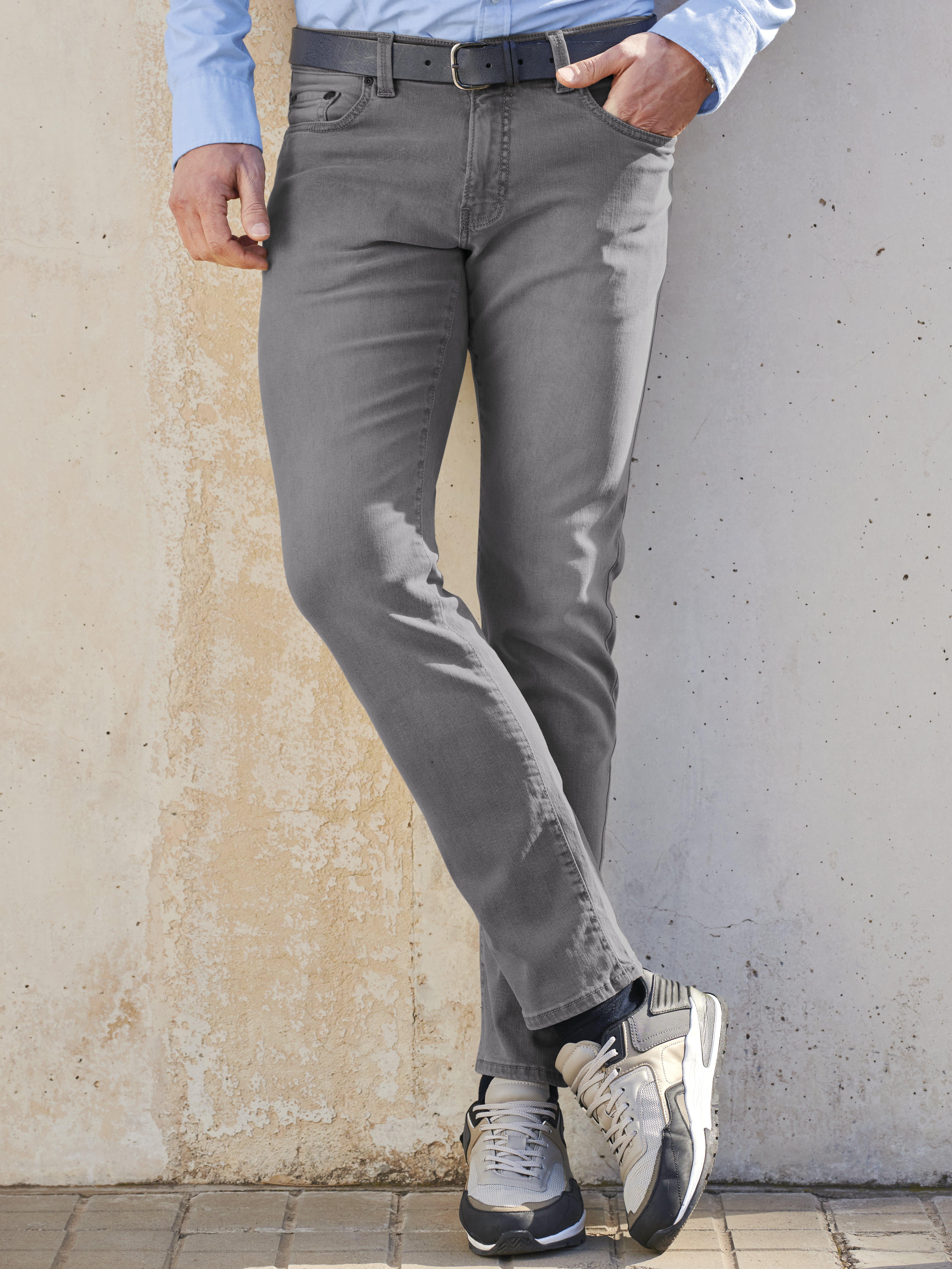auditie Boost tabak Pierre Cardin - Jeans model Lyon Tapered - lichtgrijs