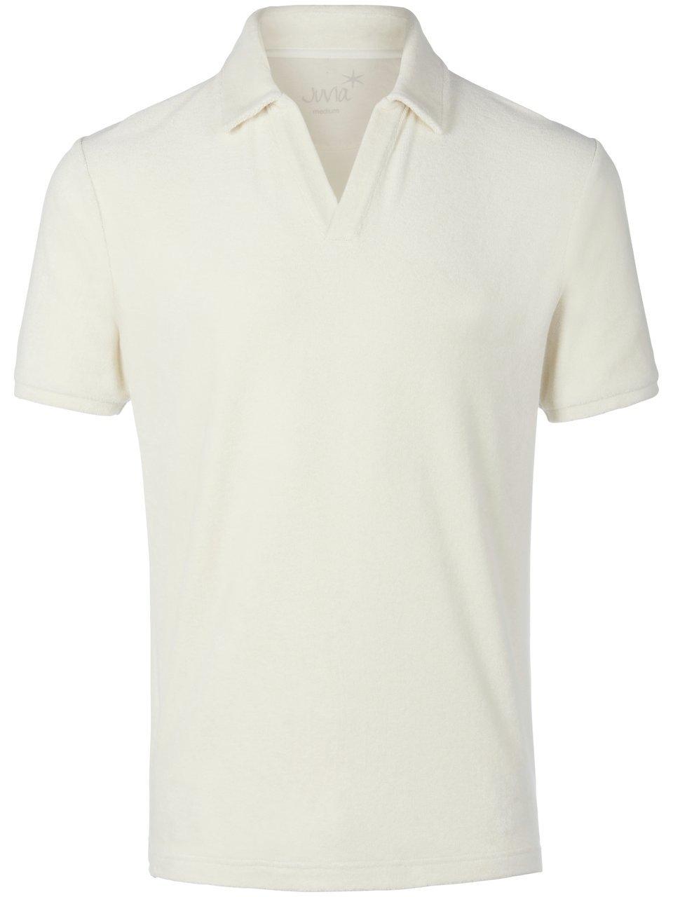 Frottépoloshirt 100% katoen Van Juvia wit