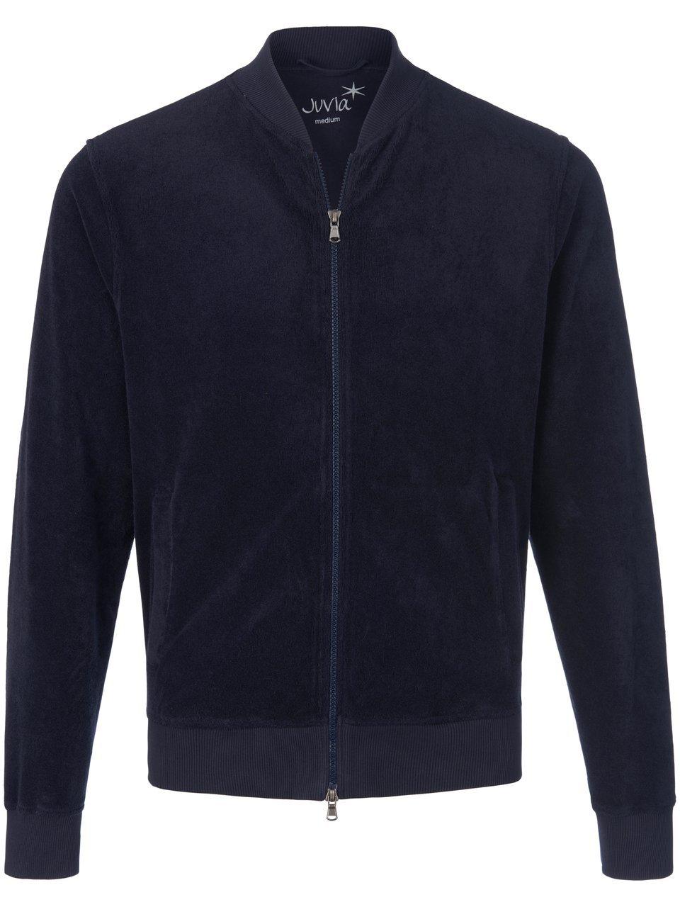 Sweatblouson moderne pasvorm Van Juvia blauw