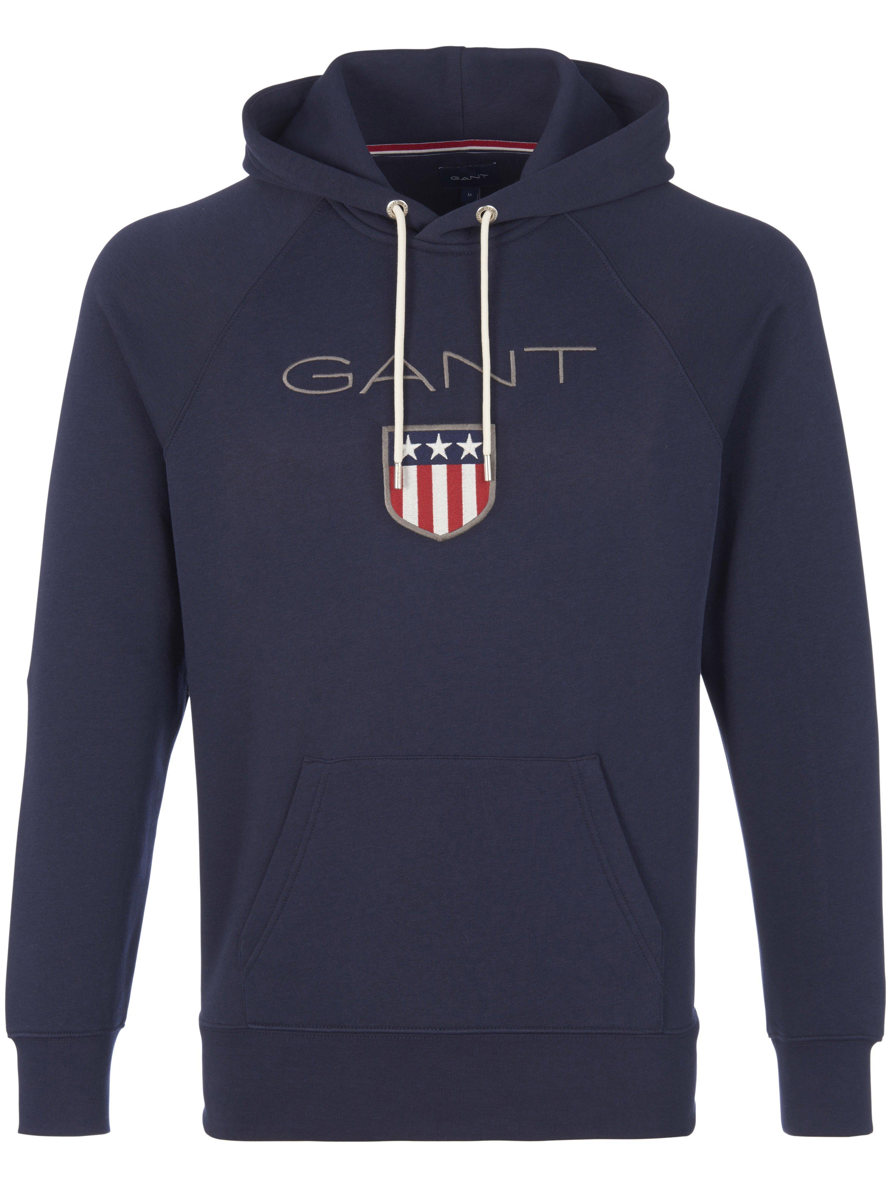 Hoodie-sweatshirt kangoeroezak Van GANT blauw