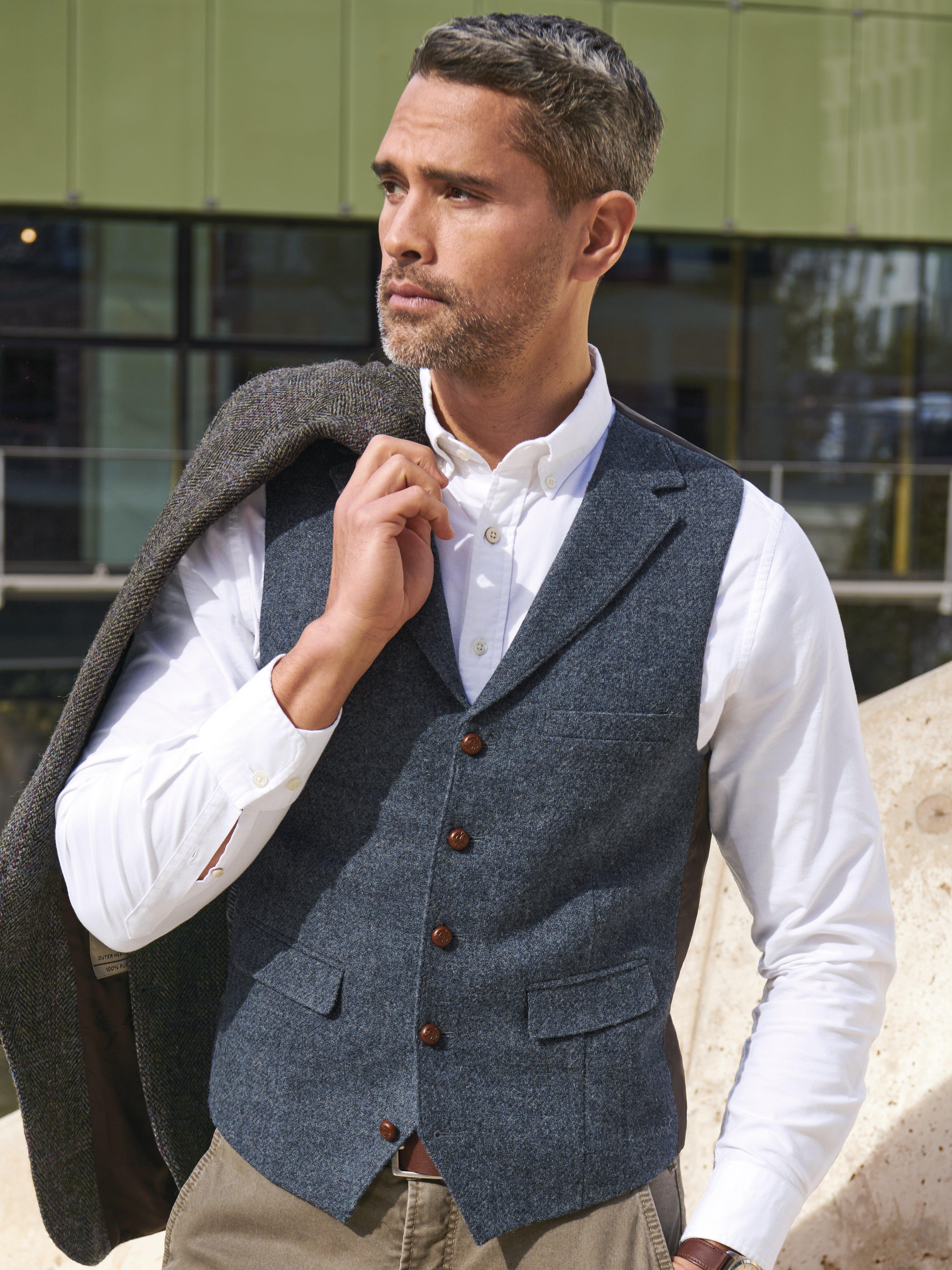 gilet tweed harris