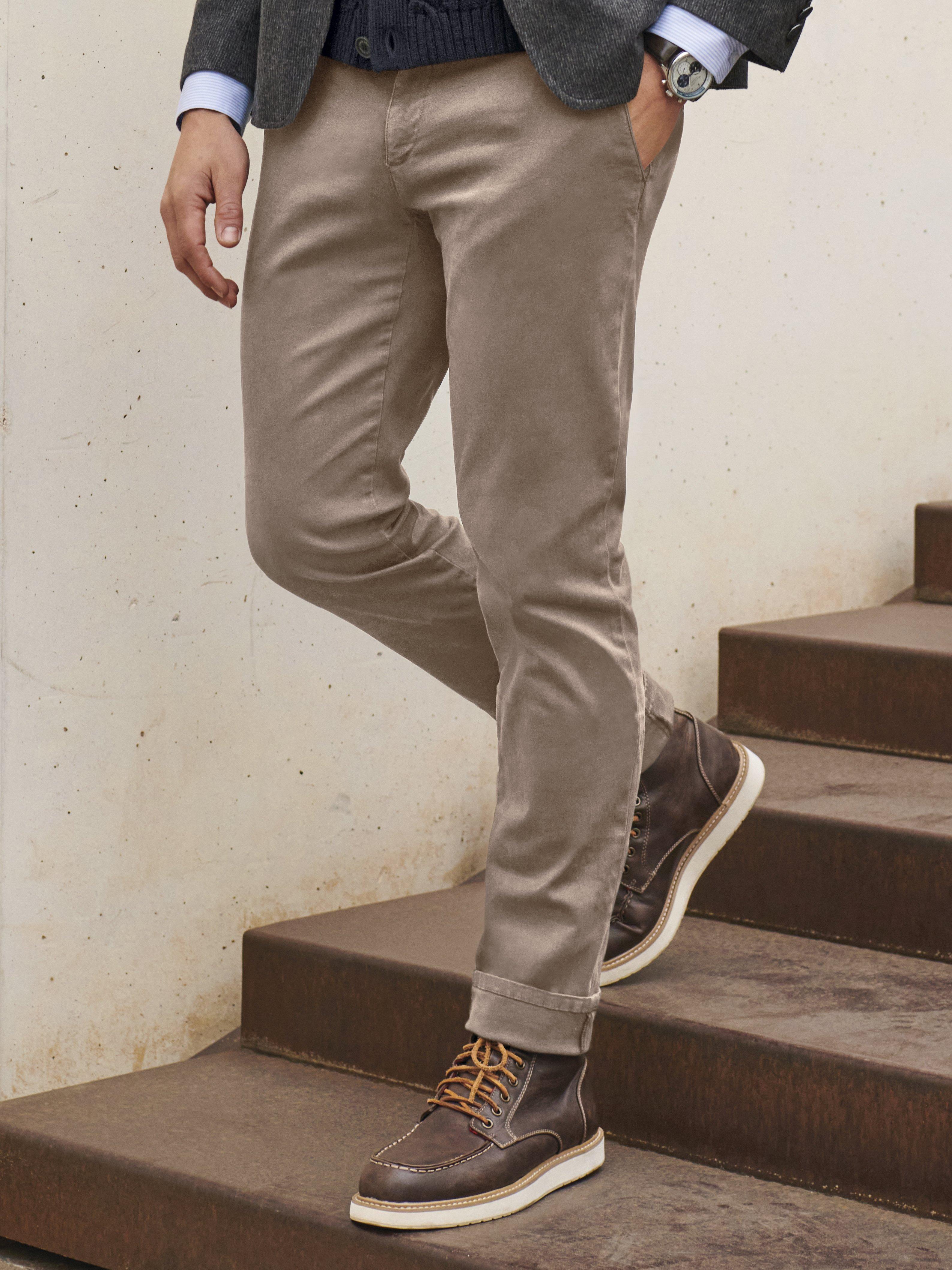 Interconnect twinkle Vær opmærksom på Alberto - Jeans-Chino model Rob Slim Fit, inch-længde 30 - Beige