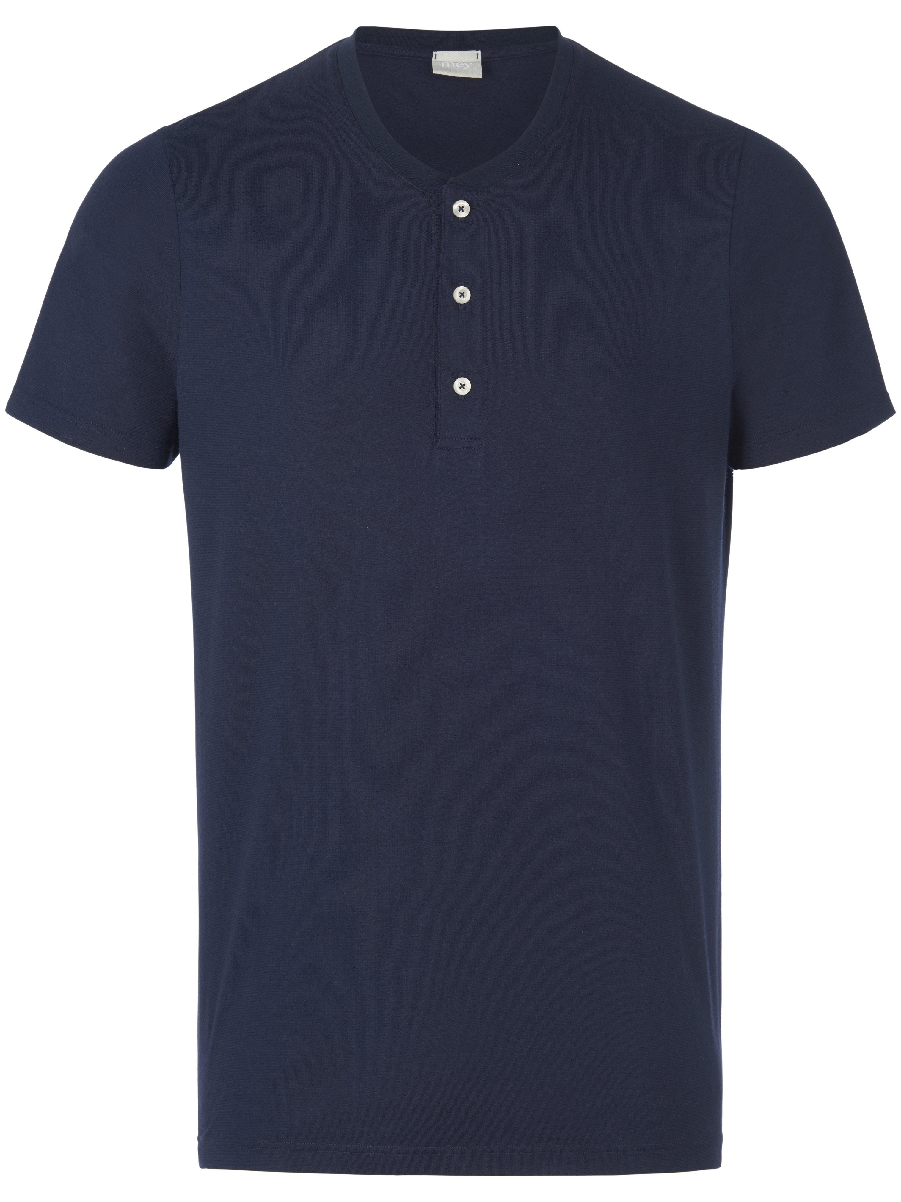 Pyjamashirt 100% katoen Van Mey blauw