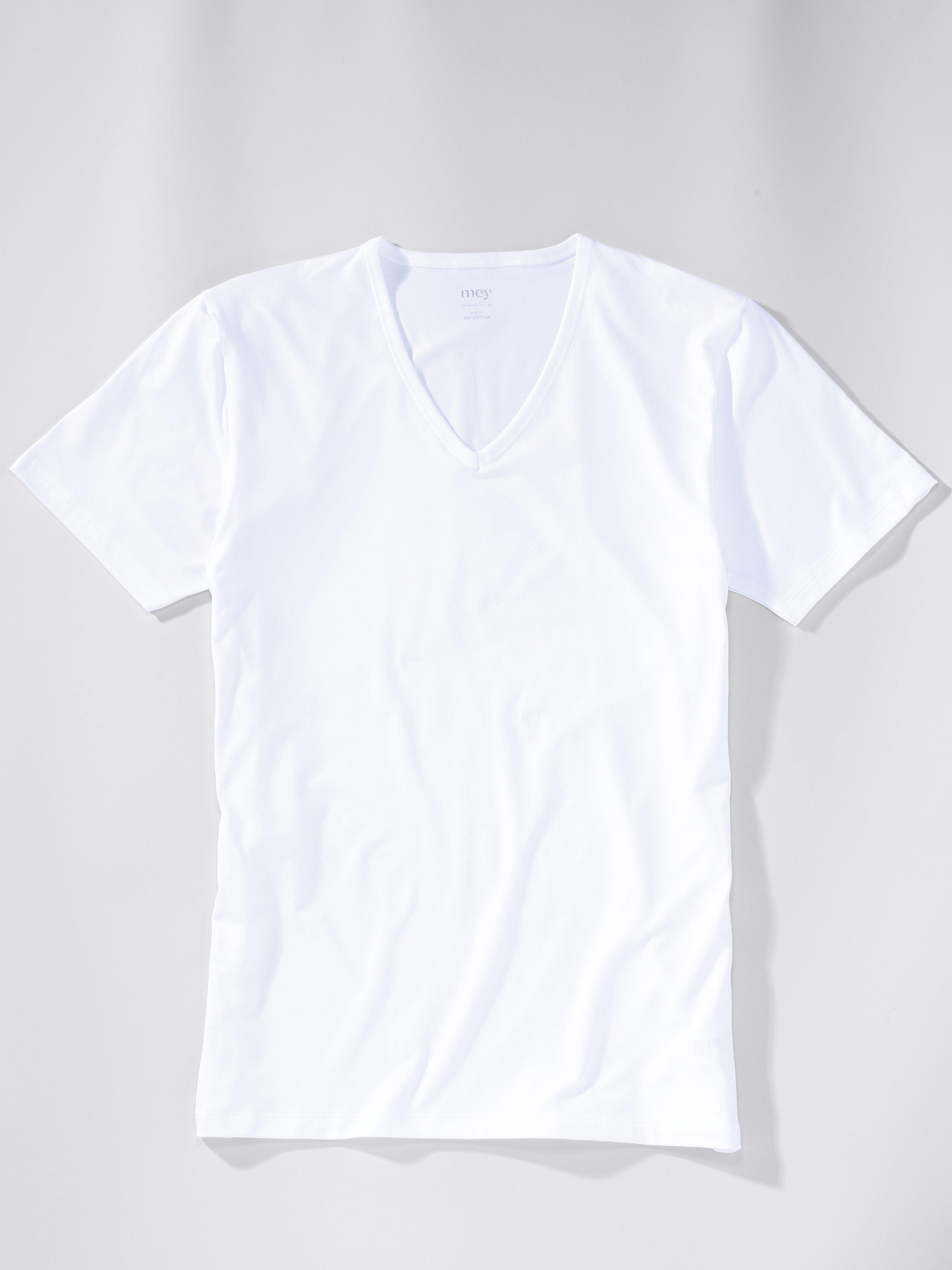 Le T-shirt en single jersey superfin  Mey blanc