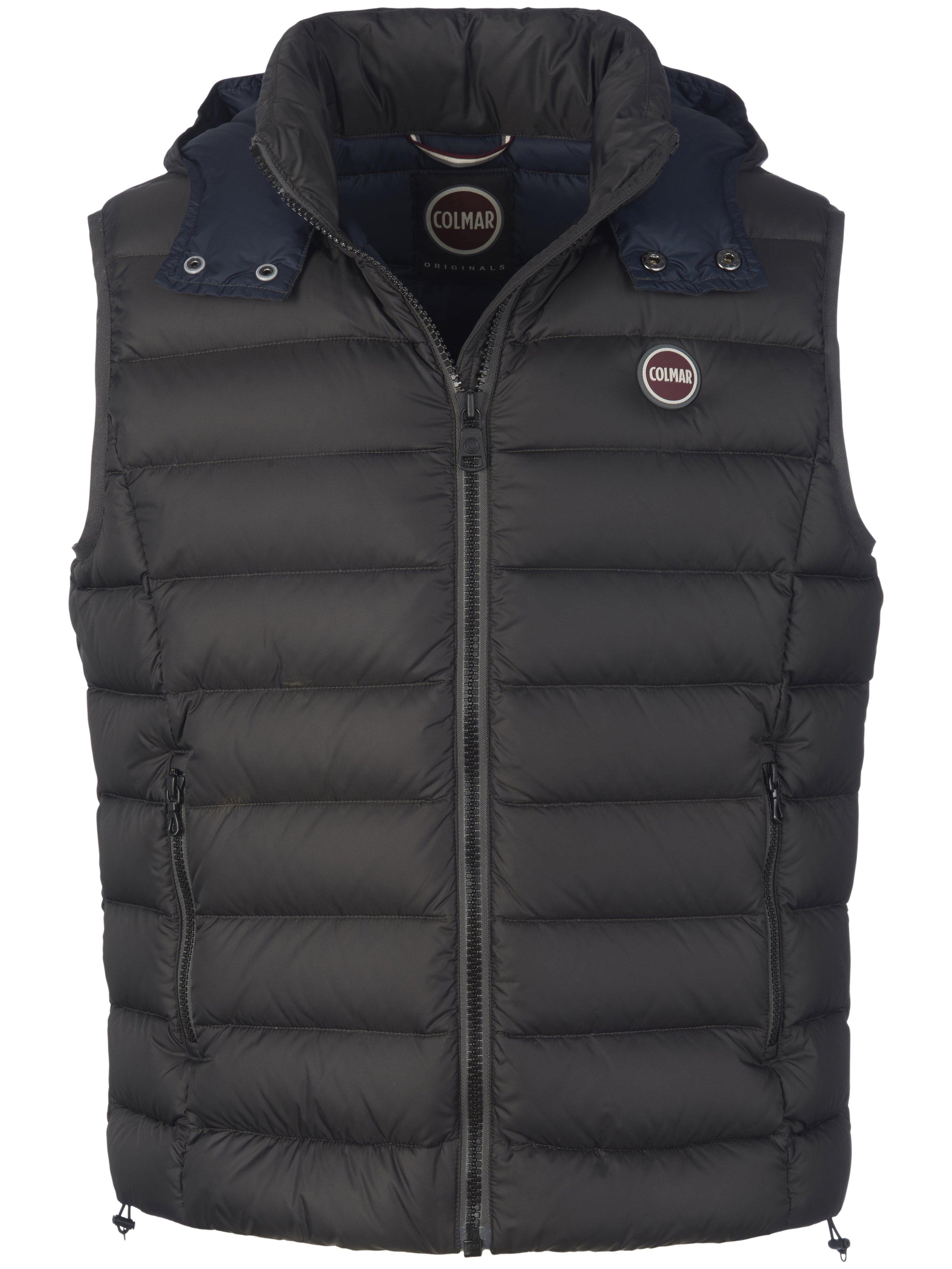 Donzen bodywarmer afneembare capuchon Van COLMAR zwart