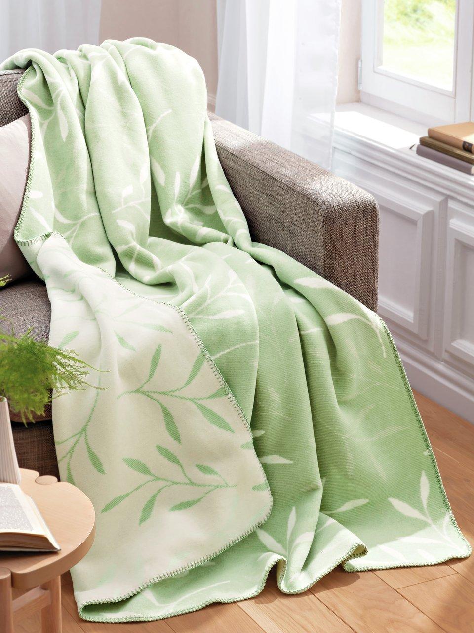 effectief Hopelijk verder Biederlack - Keerbare deken met motief - crème/groen