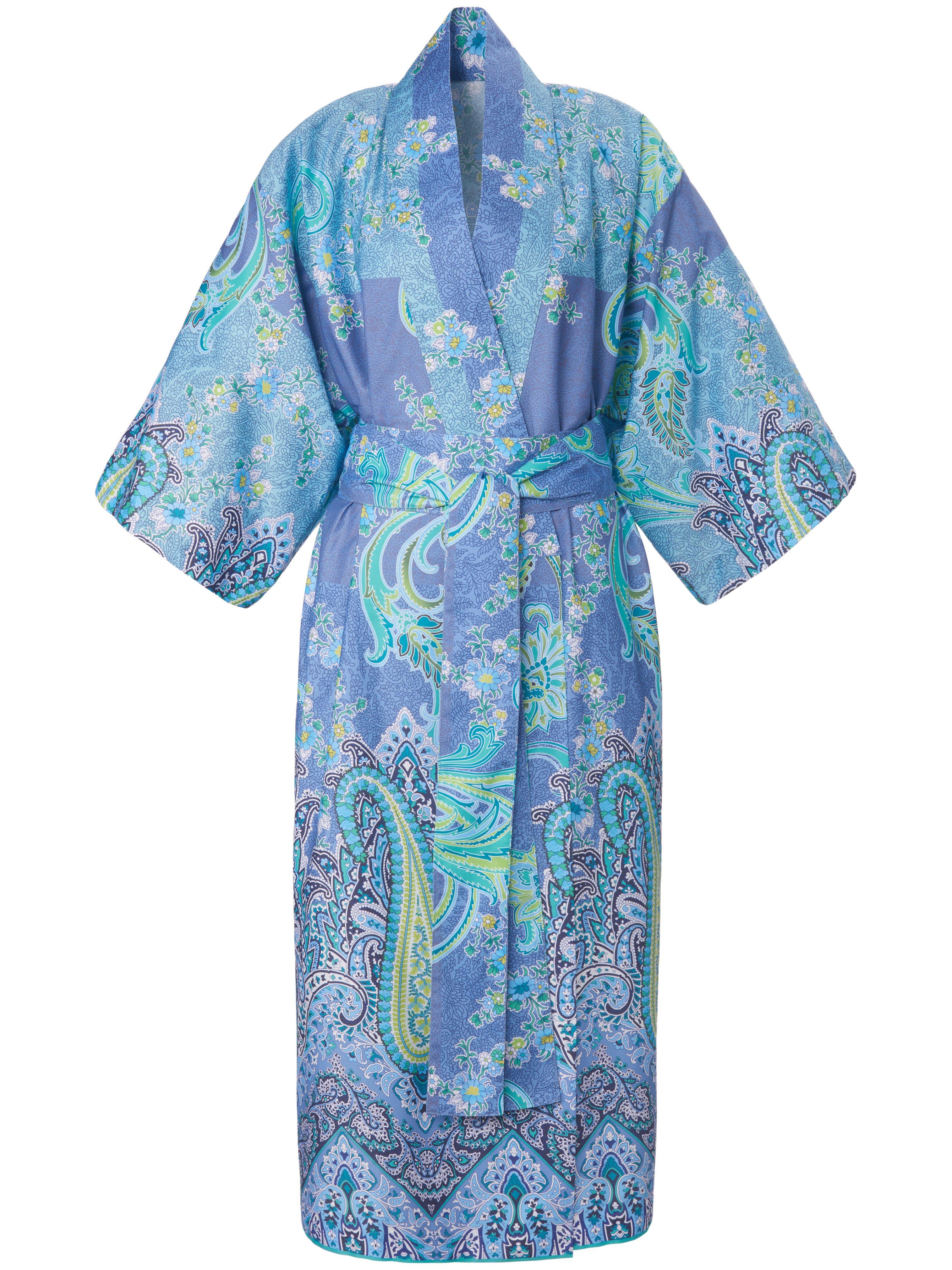Le kimono en satin  Bassetti bleu