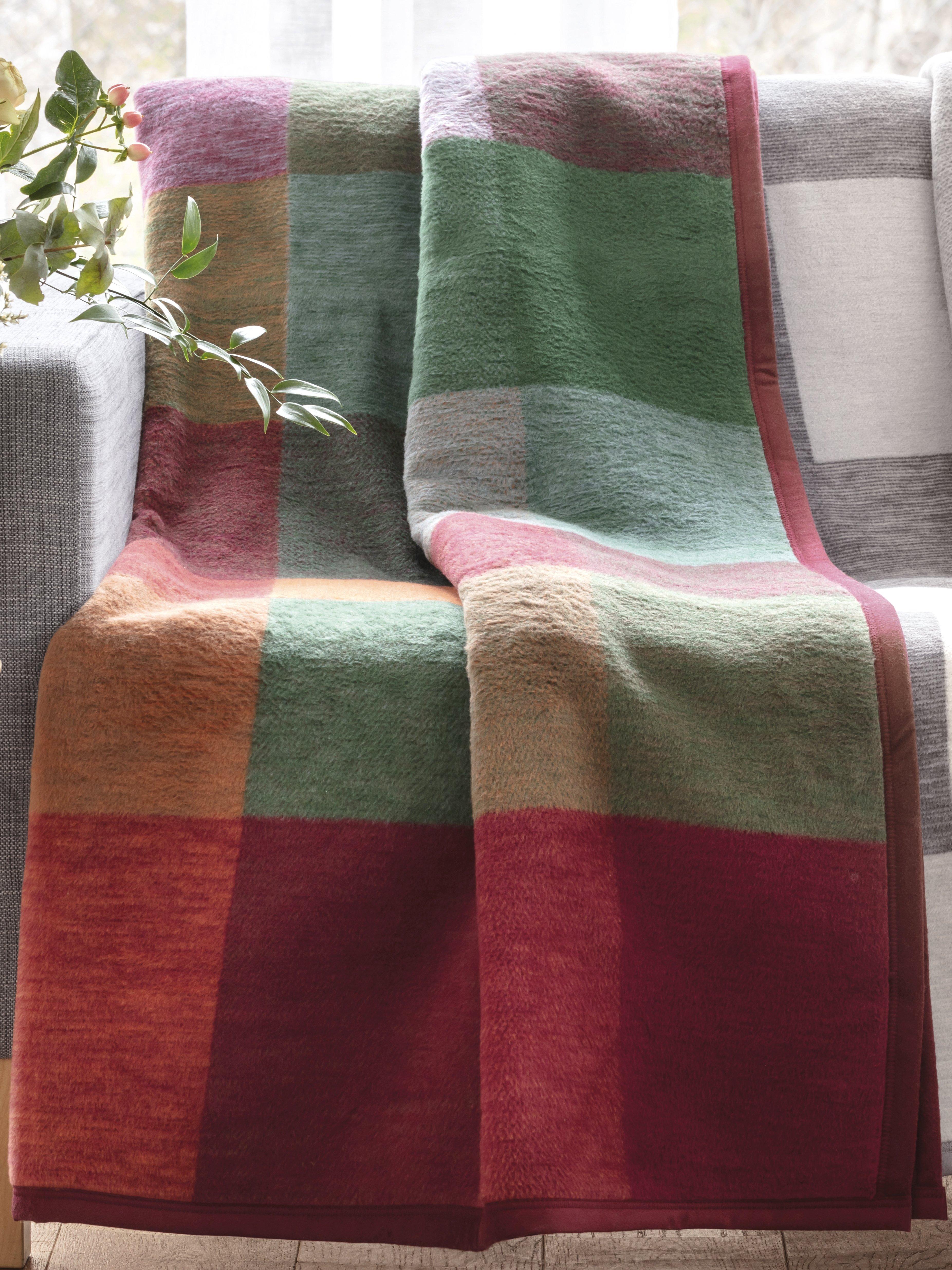 Biederlack - Wohndecke aus reiner - Multicolor Baumwolle