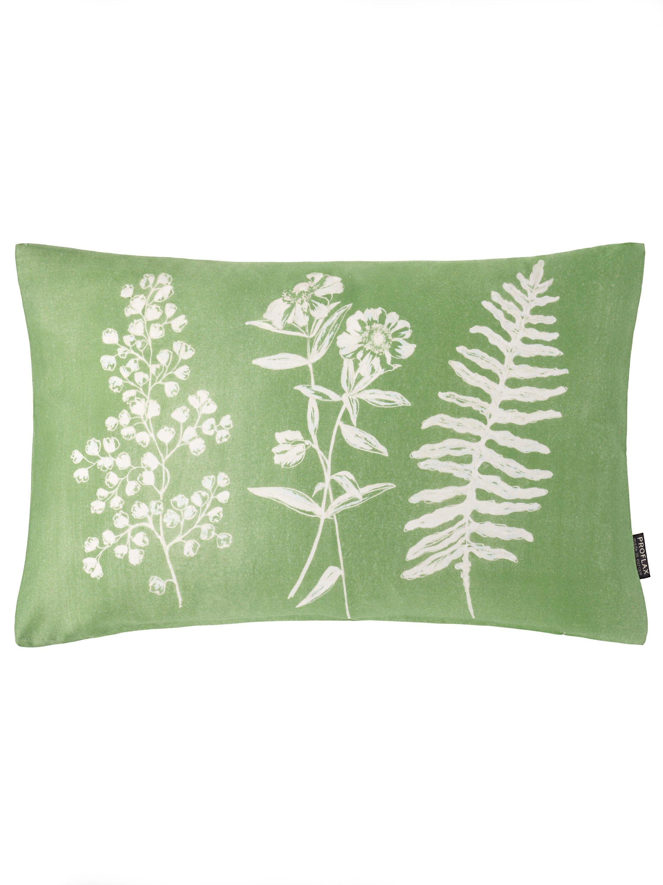 Proflax La Housse De Coussin Erba Env 30x50 Cm Vert