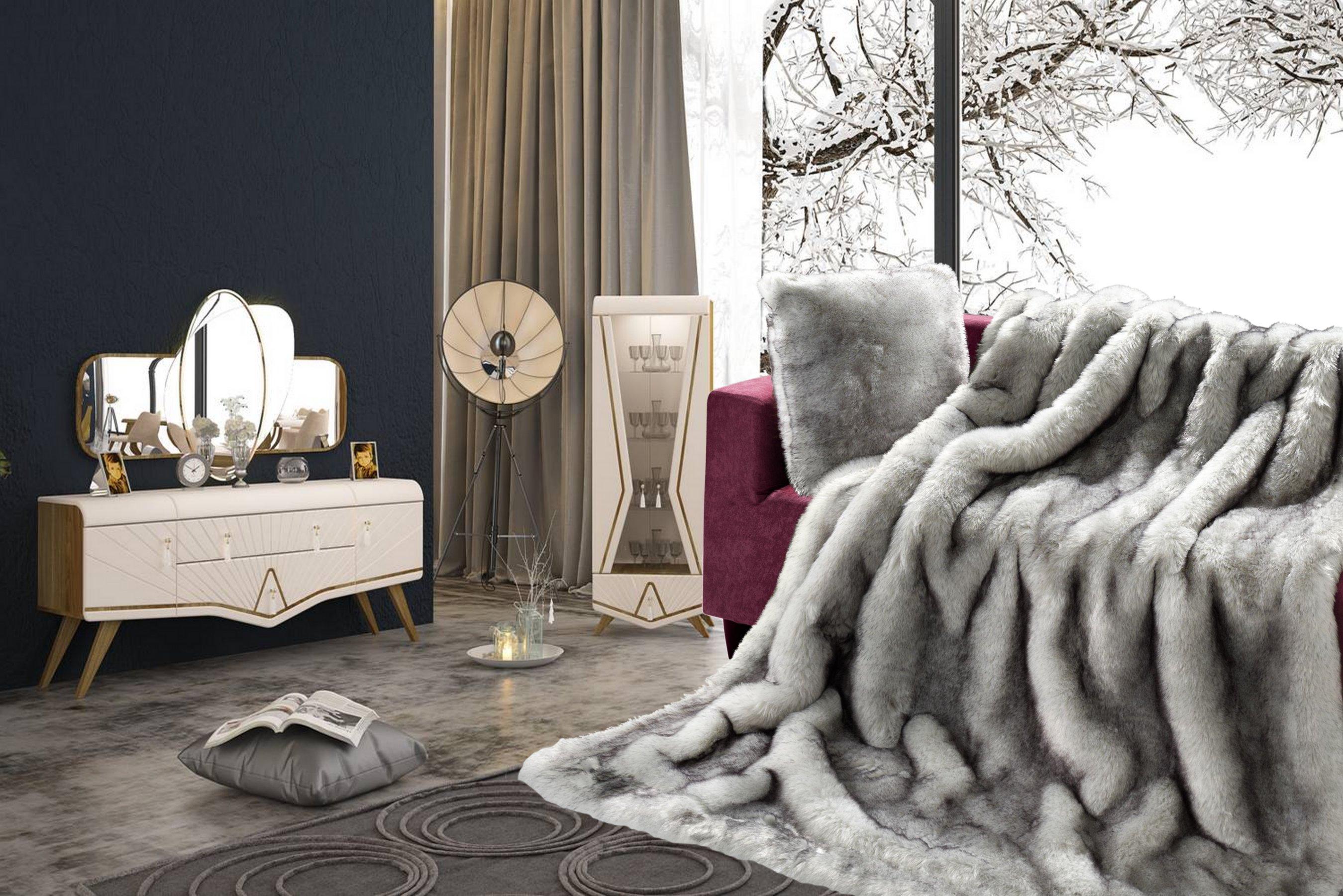 Star HOME - La couverture en fausse fourrure