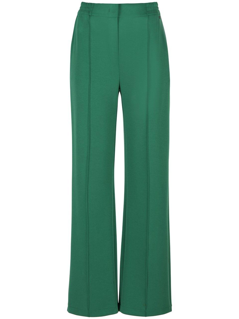 Broek in jogg-pant-stijl wijde, lange pijpen Van BASLER groen