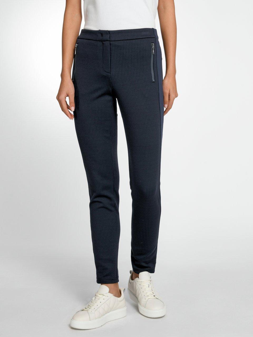 BASLER - Enkellange broek met pied-de-poule­dessin
