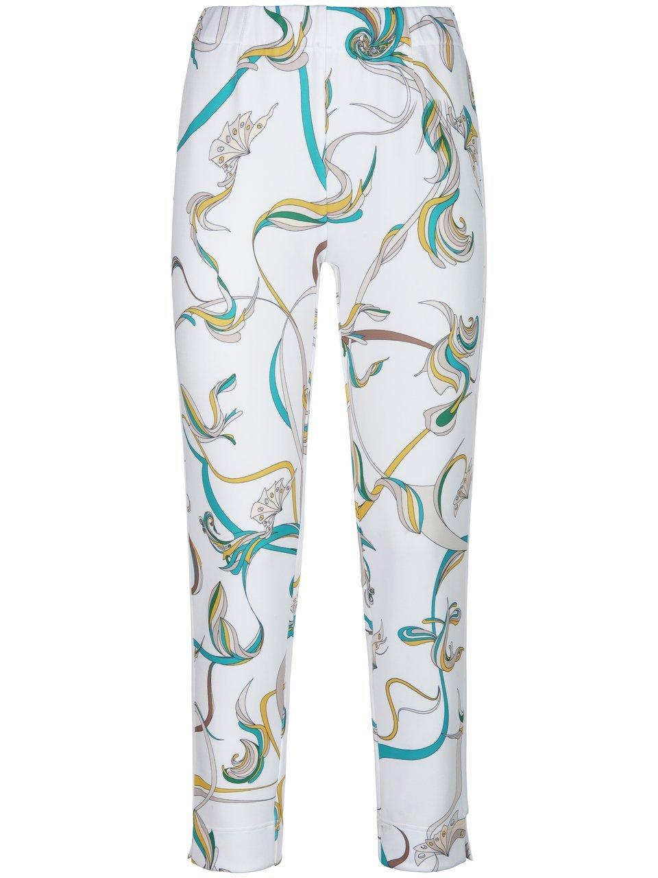 Enkellange broek print Van HERZEN´S ANGELEGENHEIT wit