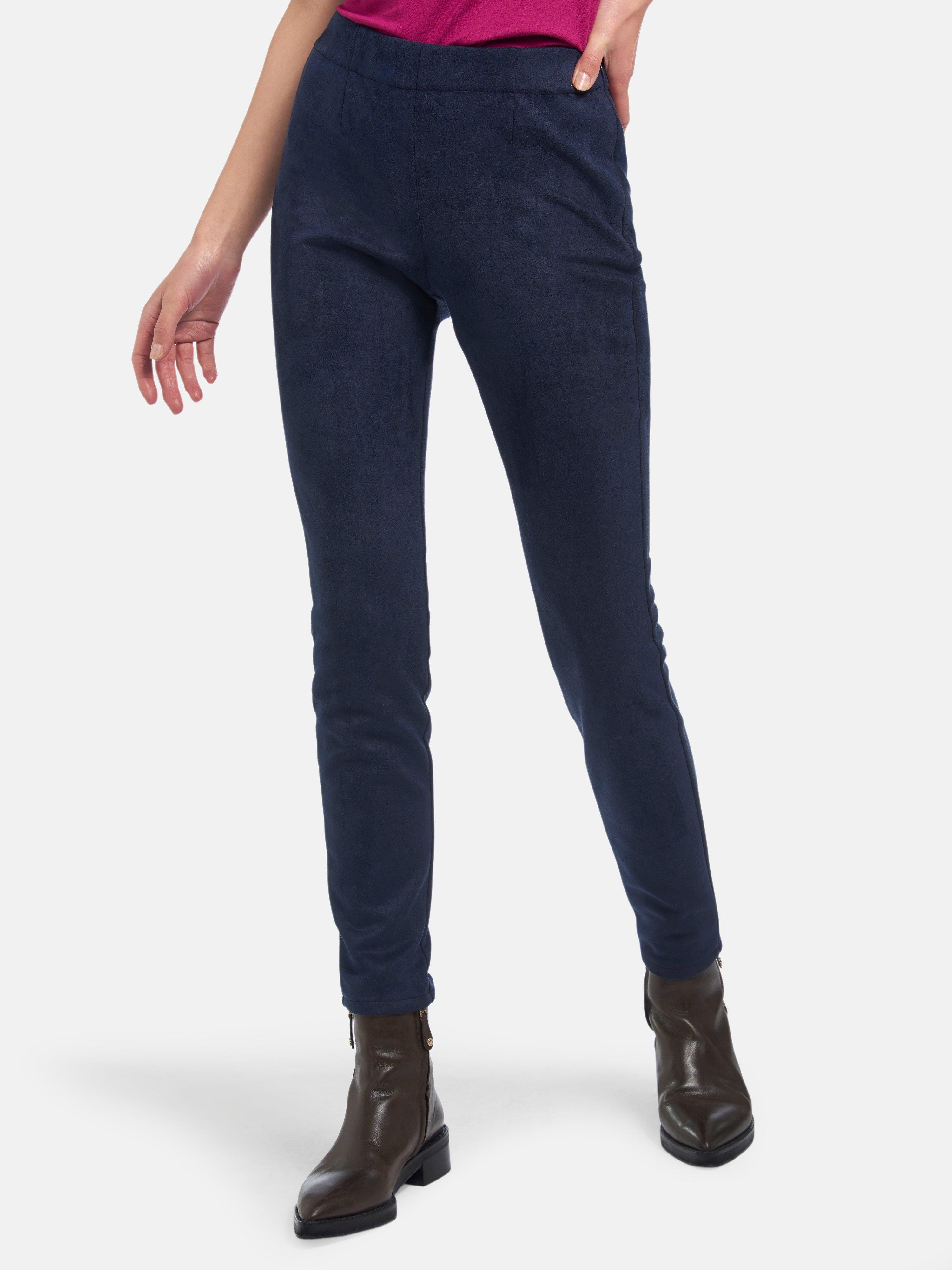 Uta Raasch - Imitatieleren legging in suèdestijl