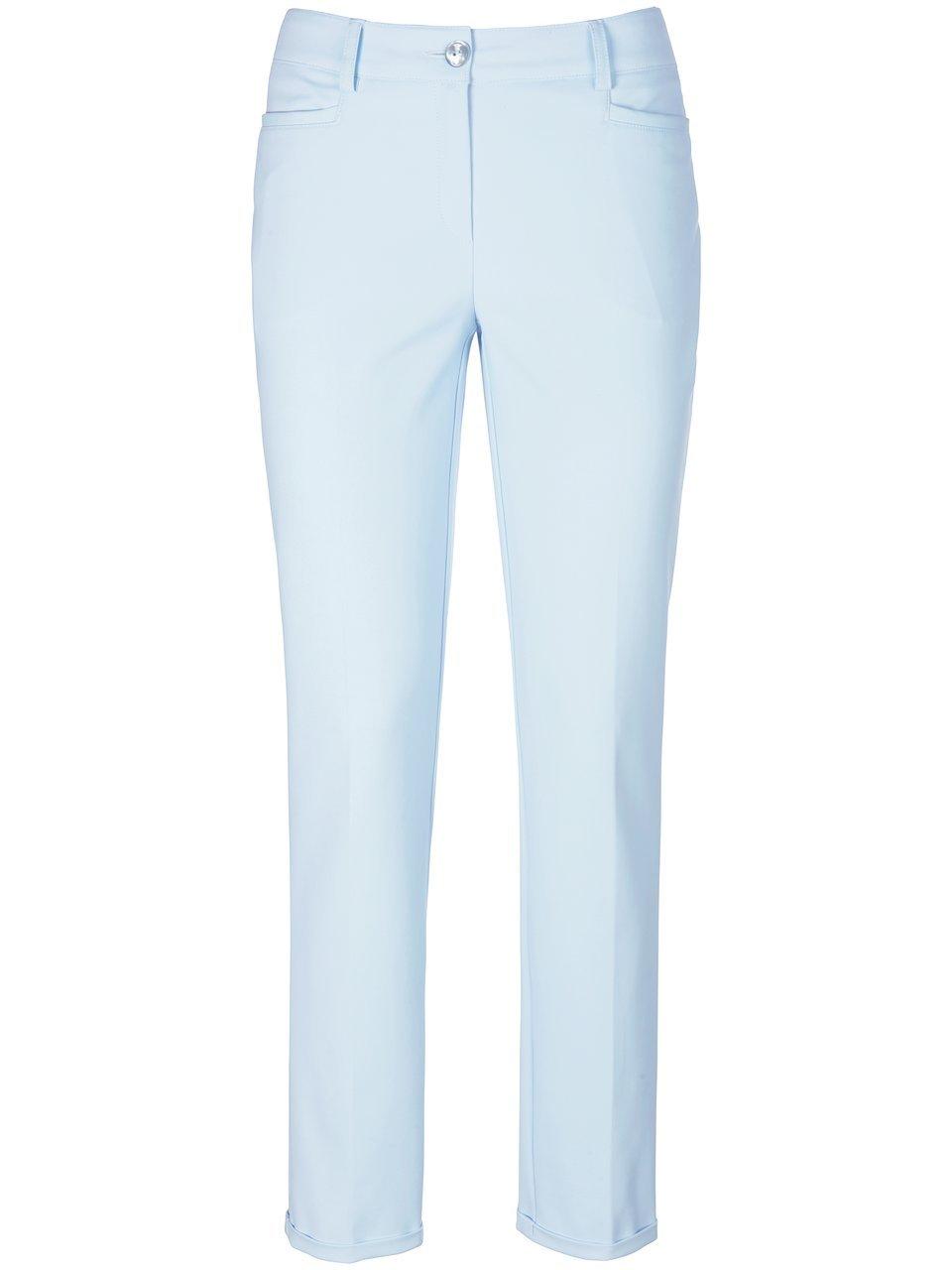 Enkellange broek in smal model Van Fadenmeister Berlin blauw