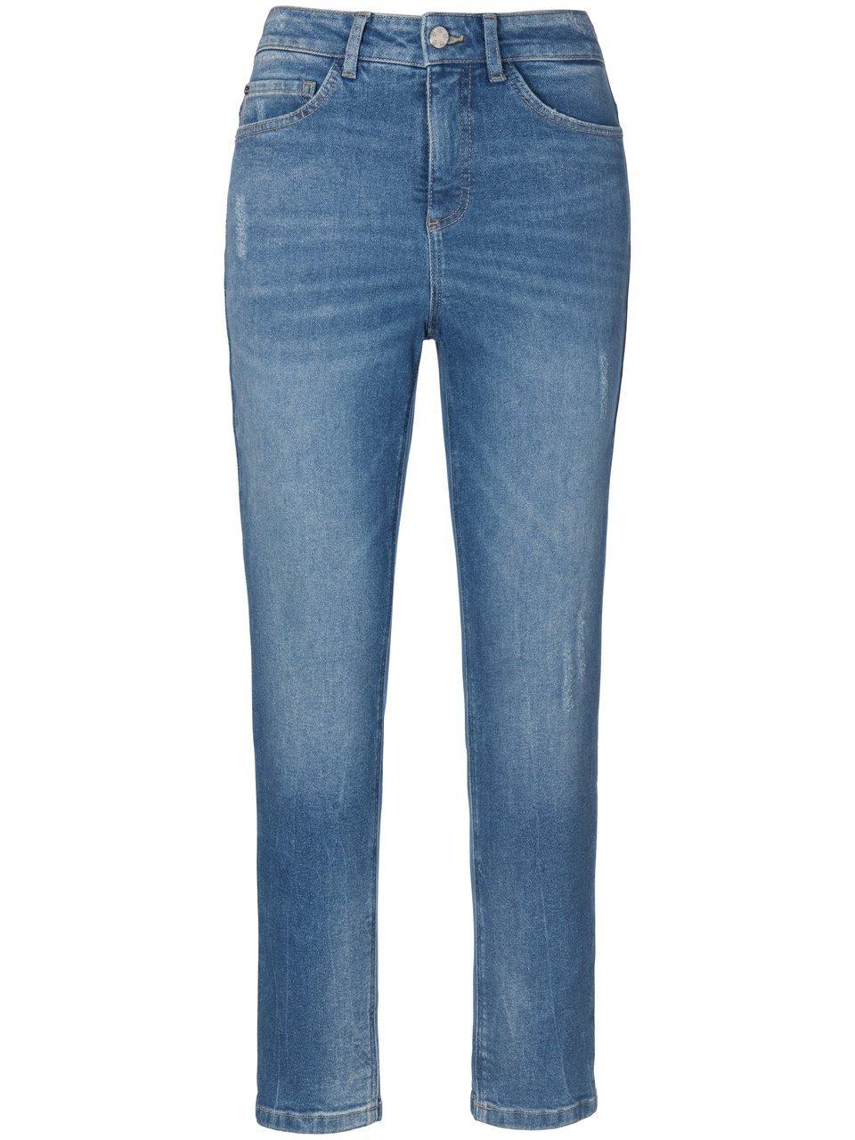 Enkellange jeans in smal model Van BASLER denim
