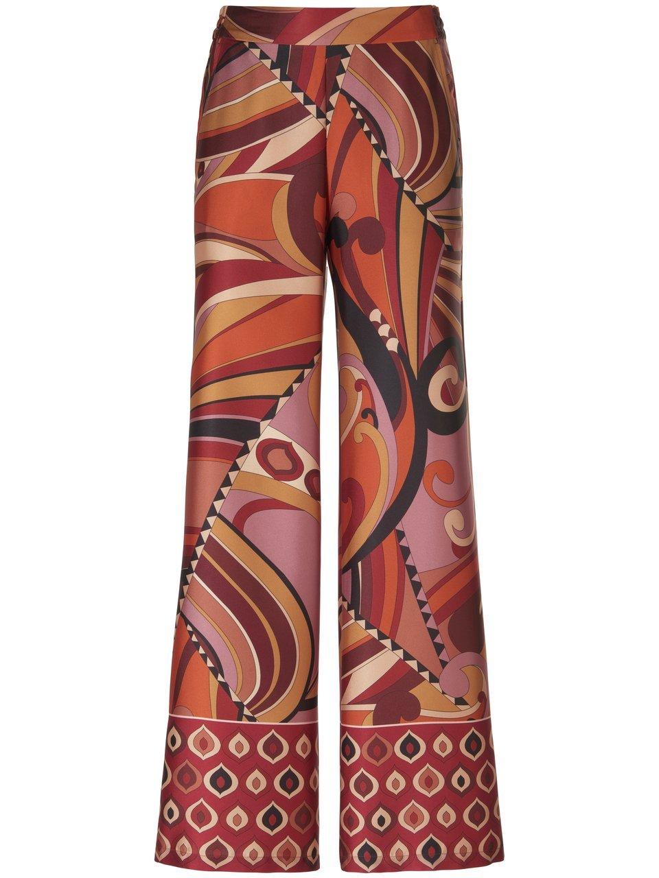 Wide Fit-broek Van Peter Hahn multicolour