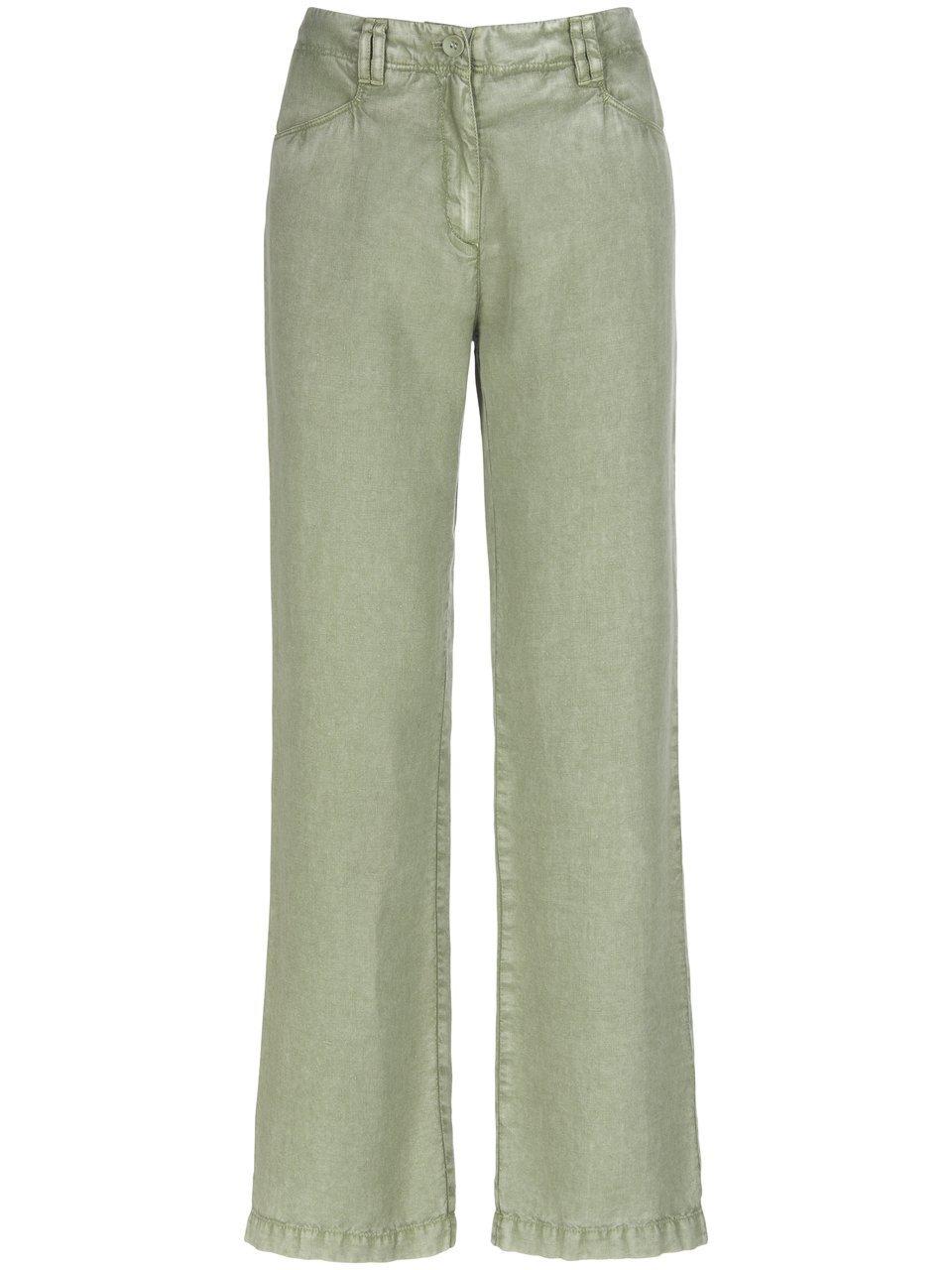 Broek 100% linnen Van PETER HAHN PURE EDITION groen