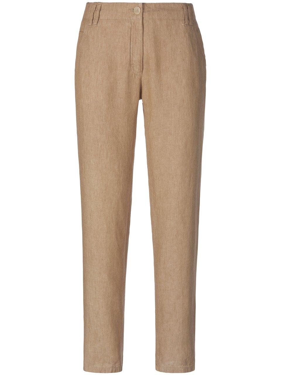 Modern Fit-broek model Melo 100% linnen Van Brax Feel Good beige