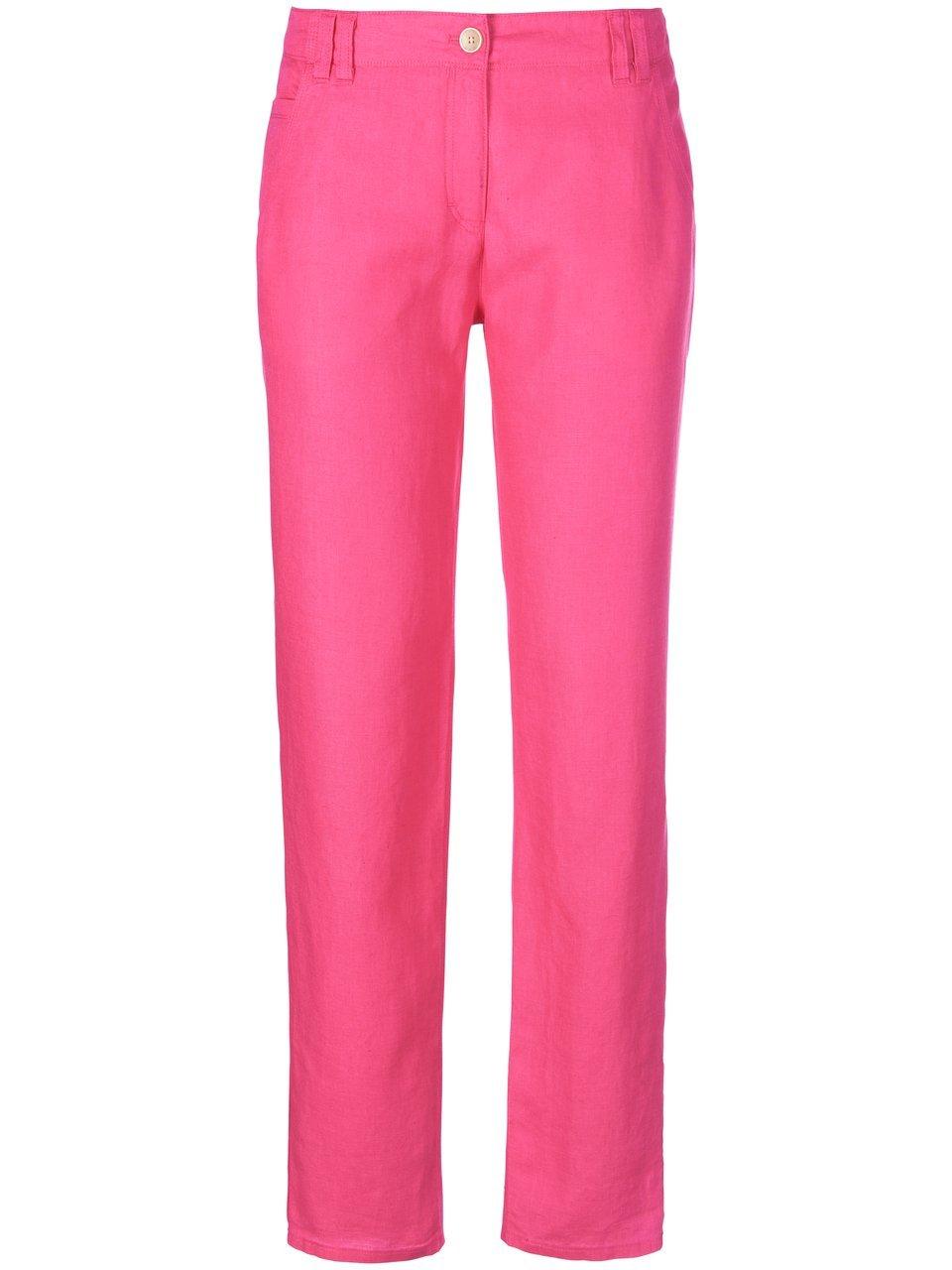 Modern Fit-broek model Melo 100% linnen Van Brax Feel Good pink