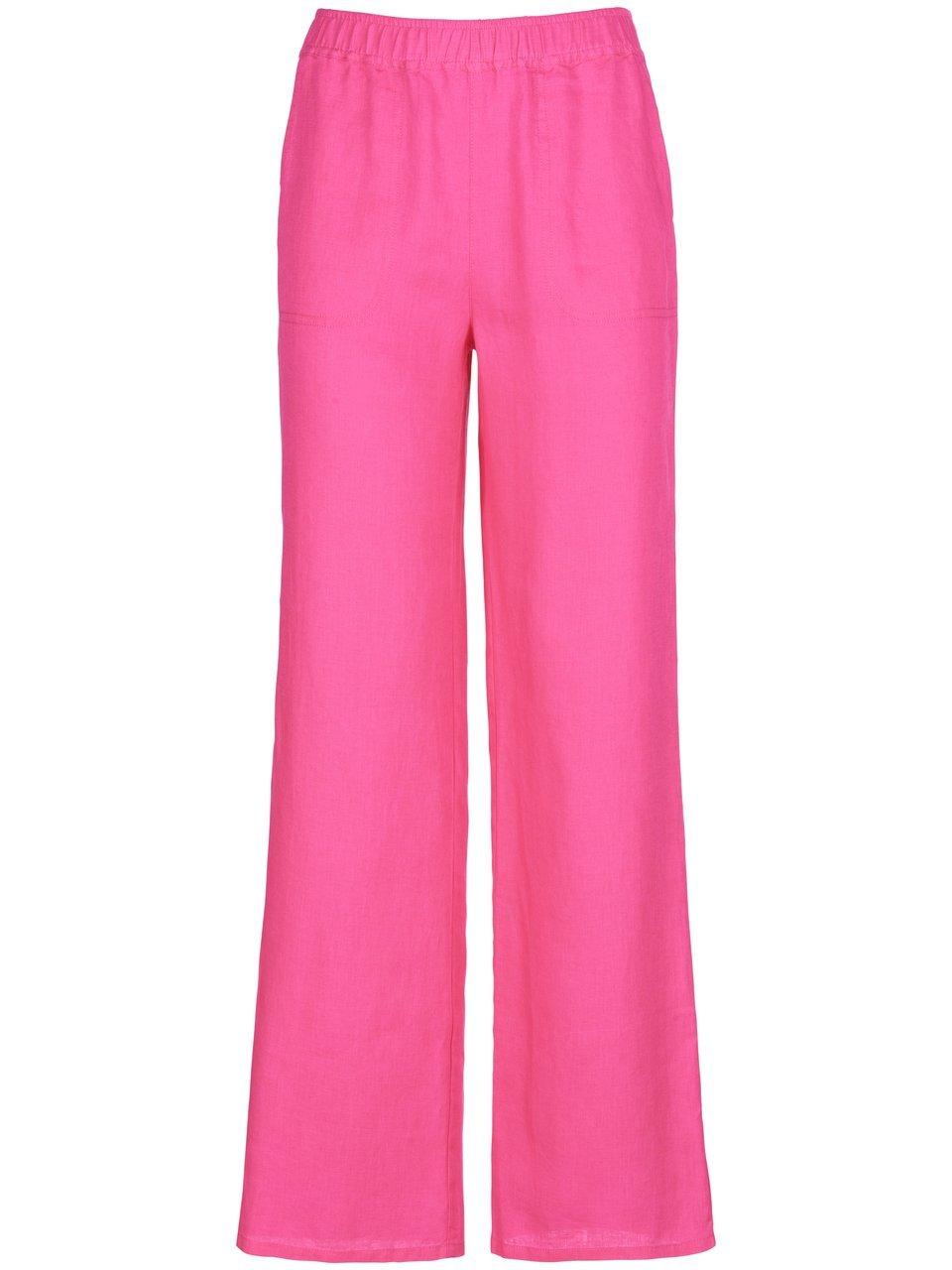 Schlupf-Hose aus 100% Leinen Peter Hahn pink-Peter Hahn 1