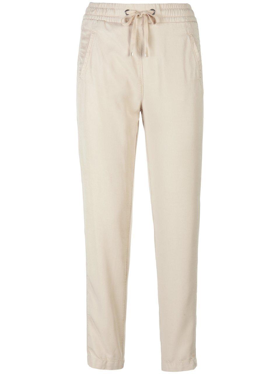 Enkellange broek pasvorm Cornelia Van Peter Hahn beige