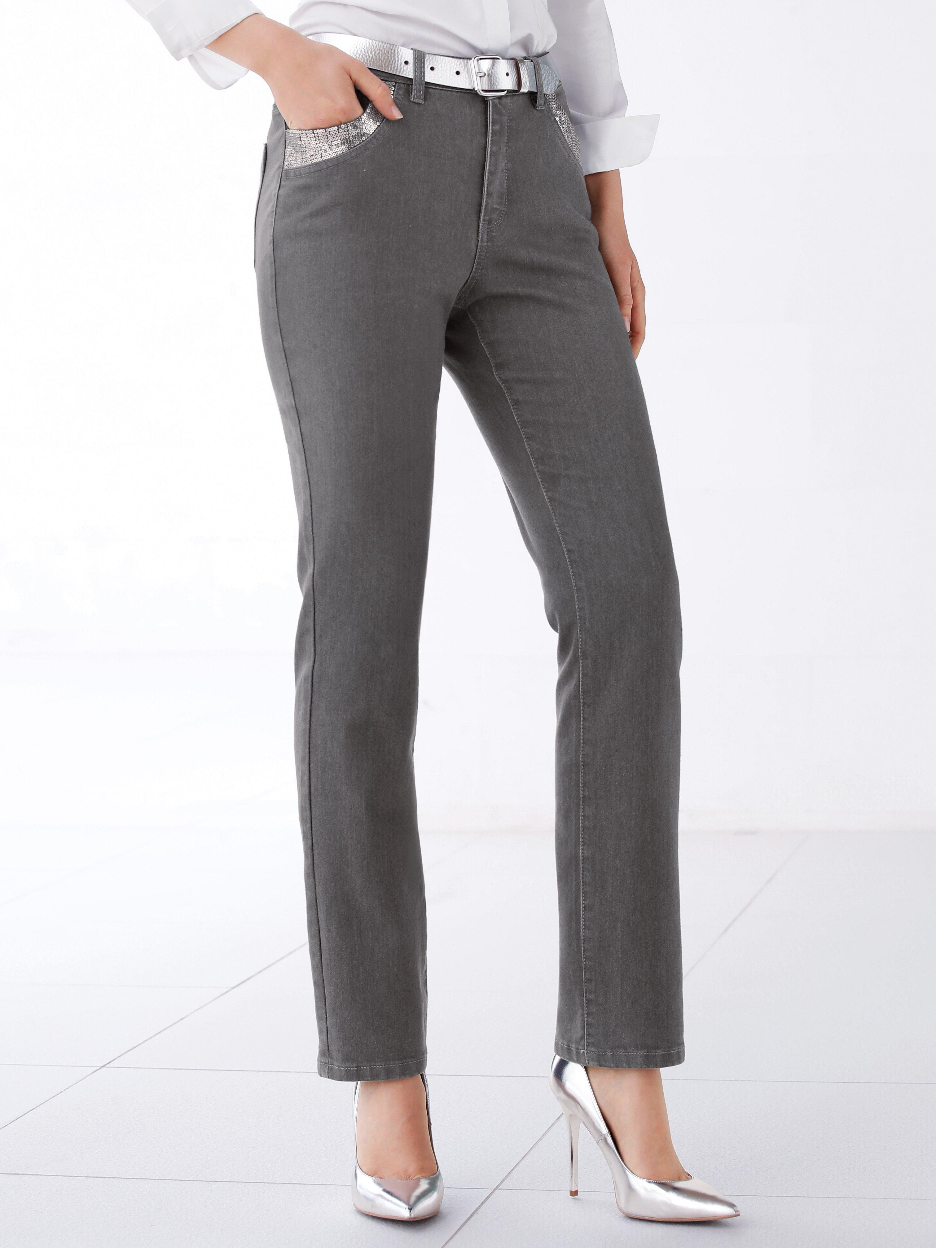 MYBC - Jeans mit modischem ­Pailletten-Dekor