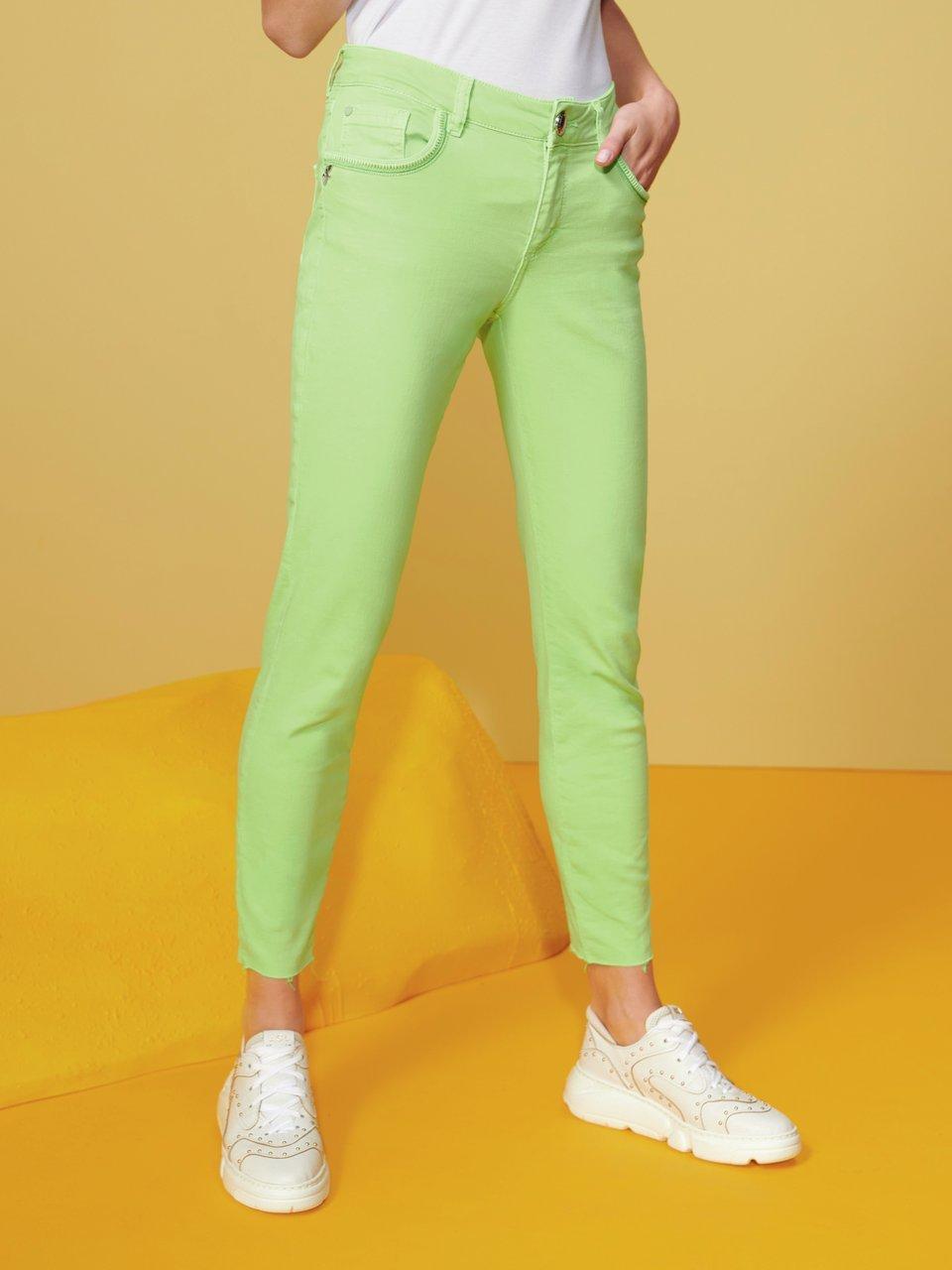 Enkellange broek in five-pocketsmodel Van Mos Mosh groen