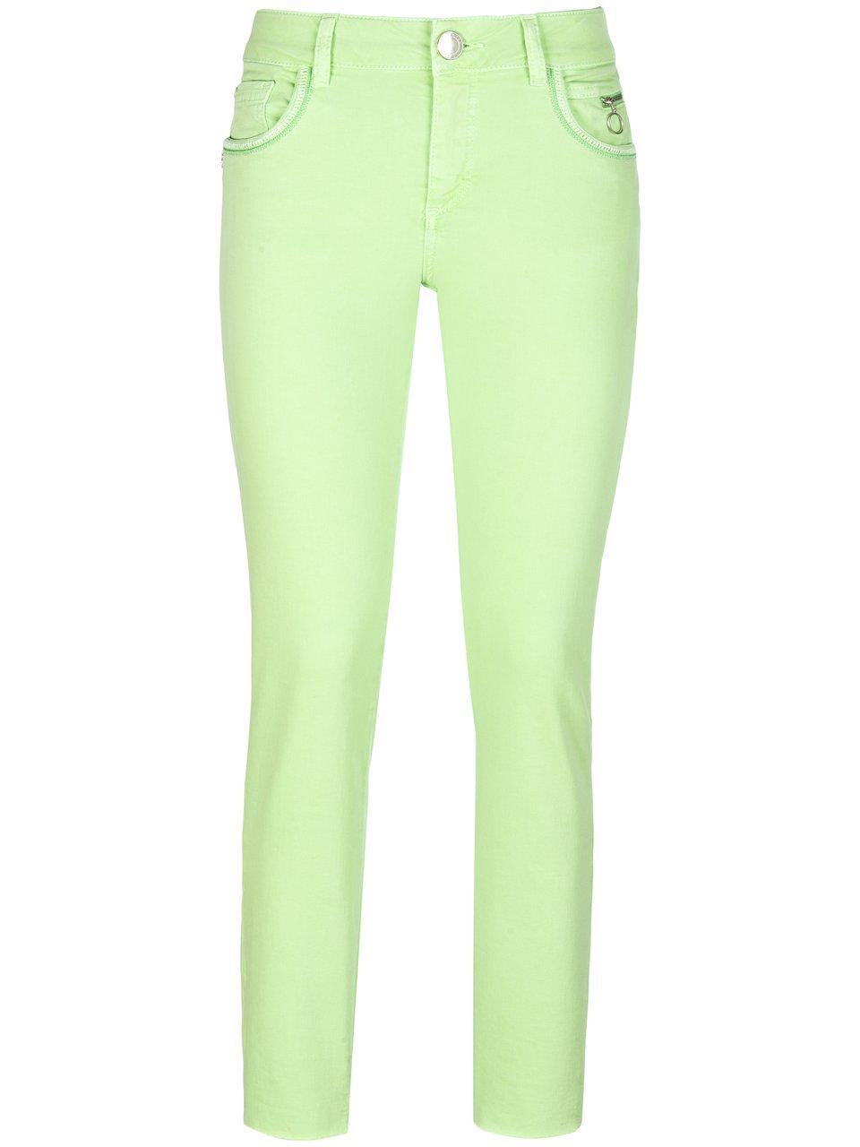 Enkellange broek in five-pocketsmodel Van Mos Mosh groen