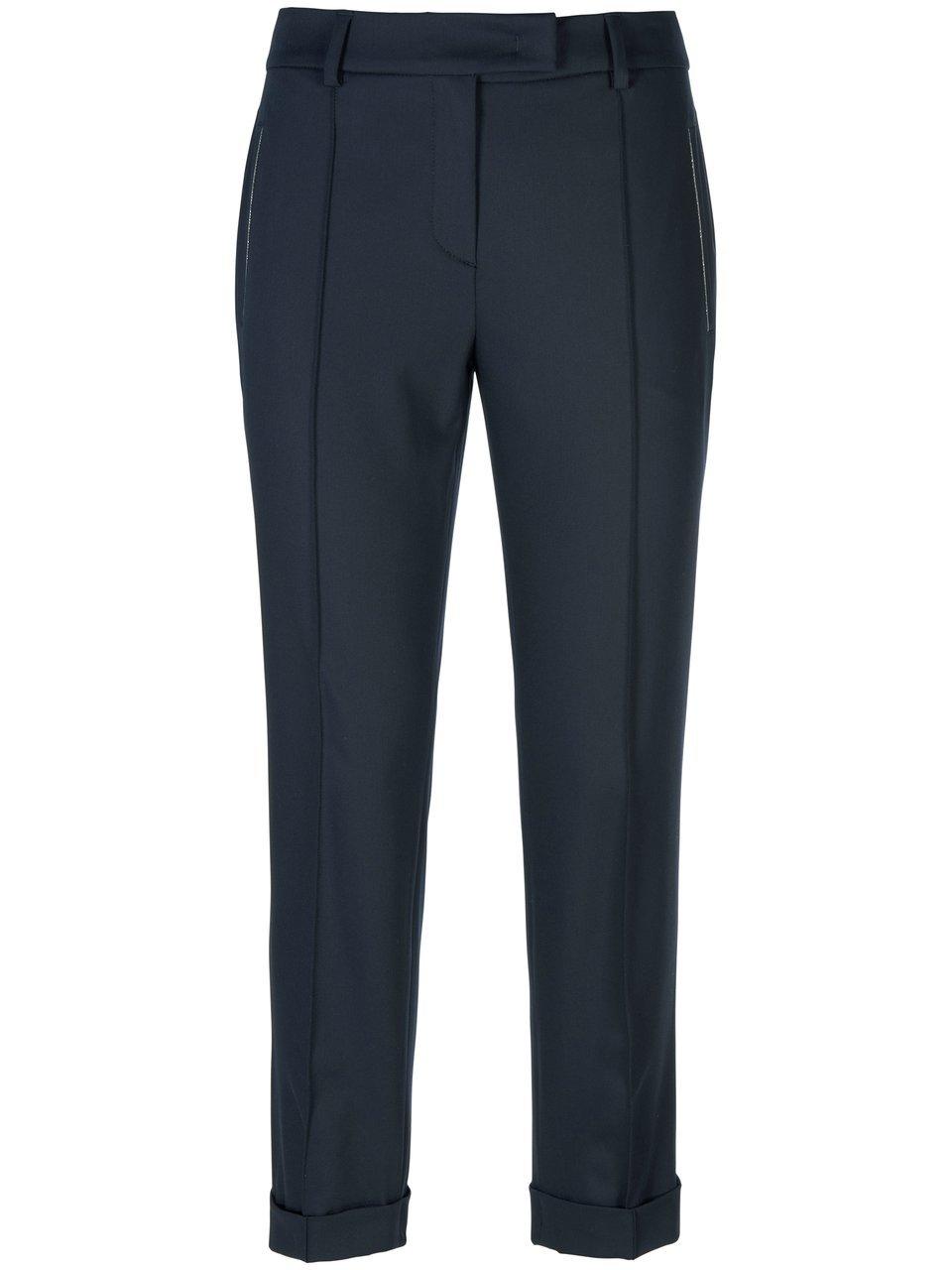 Enkellange broek haakjessluiting Van BASLER blauw