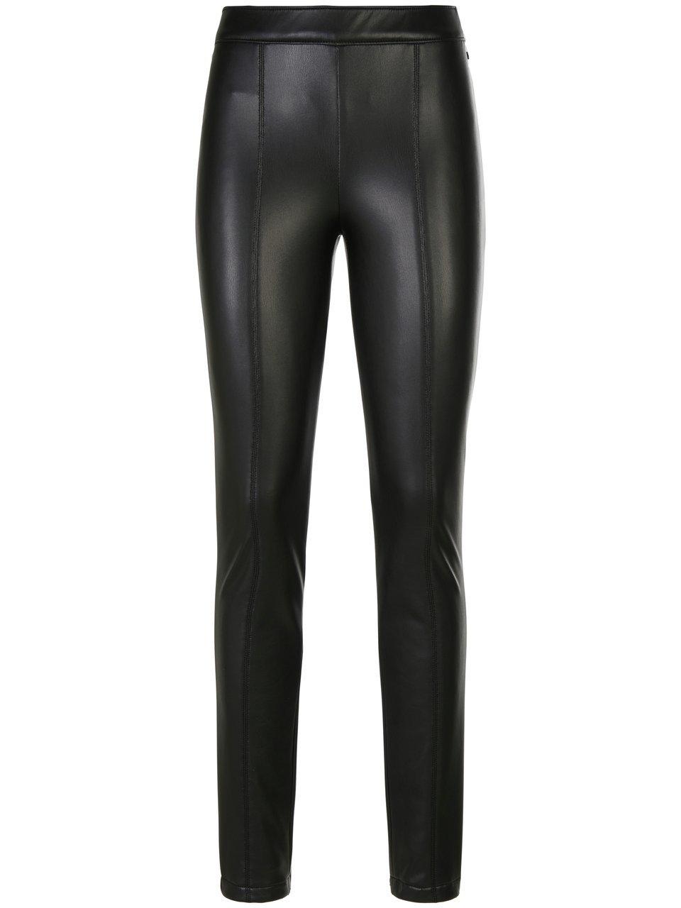 Legging in leer-look Van BASLER zwart