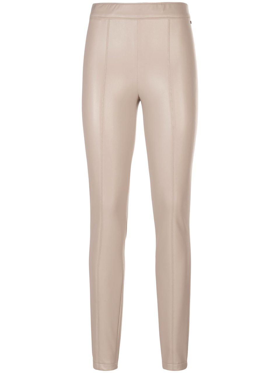 Legging in leer-look Van BASLER beige