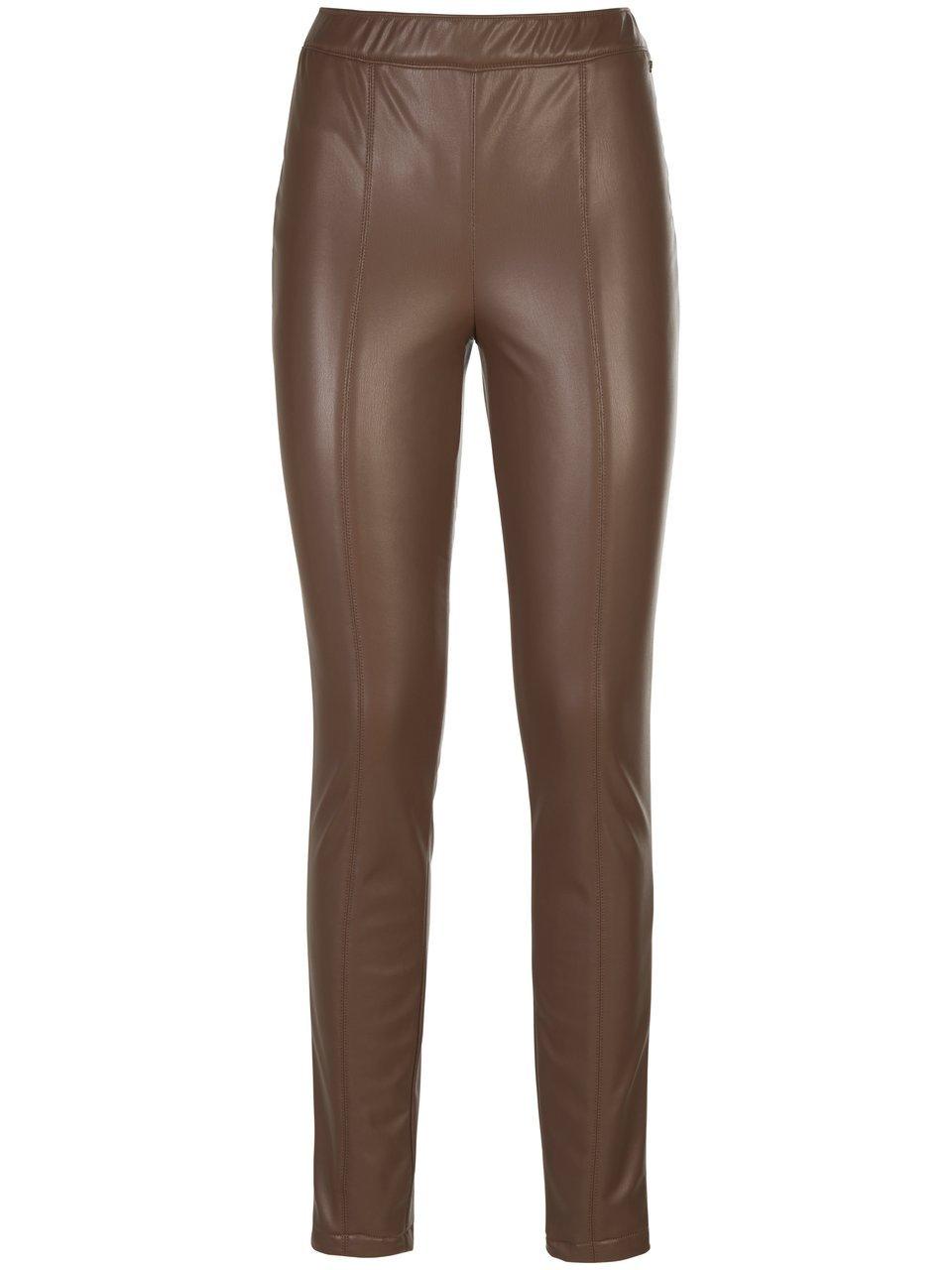 Legging in leer-look Van BASLER bruin