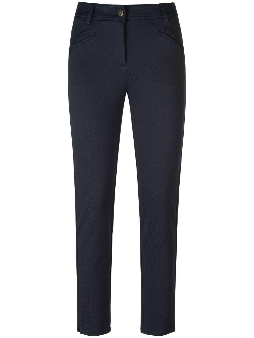 Enkellange jersey broek pasvorm Sylvia Van Peter Hahn blauw