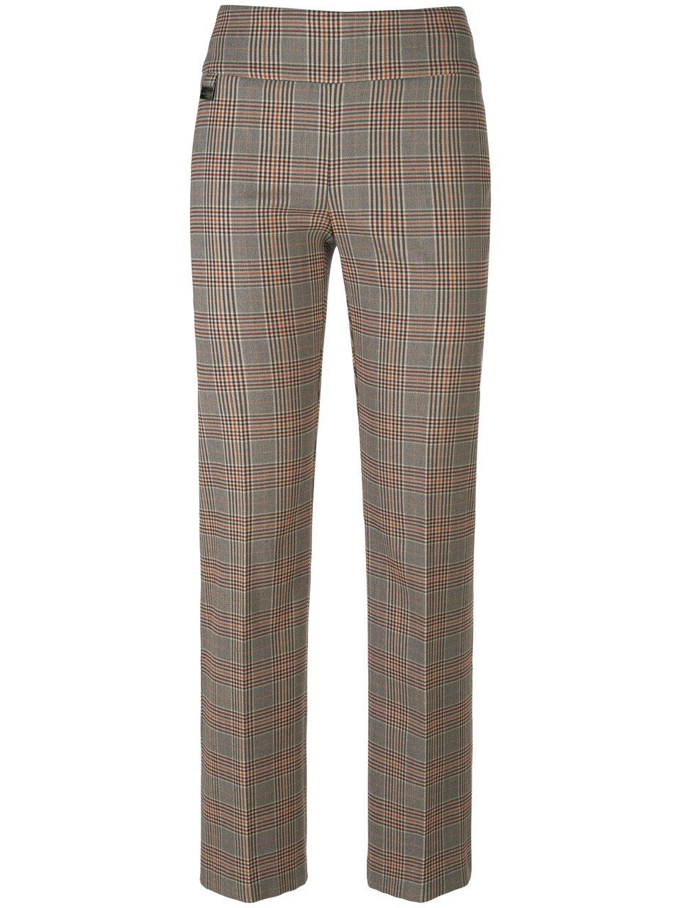 Shapingbroek glencheck-dessin Van Lisette L. beige