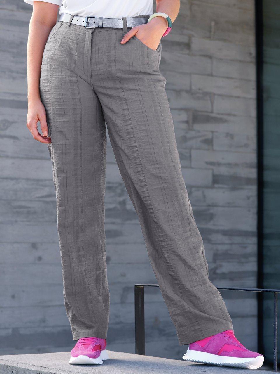 Pantalons Femme Décontractée Jambe Droite Forme Haute Cintrée Printemps Baggy L Automne Bleu V 11917