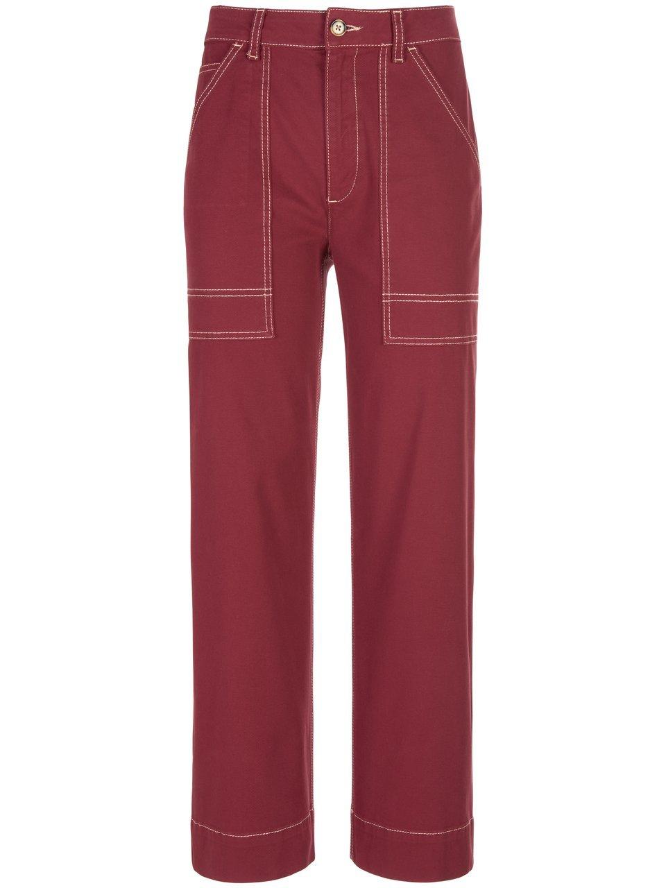 Enkellange broek in workerstijl Van portray berlin rood