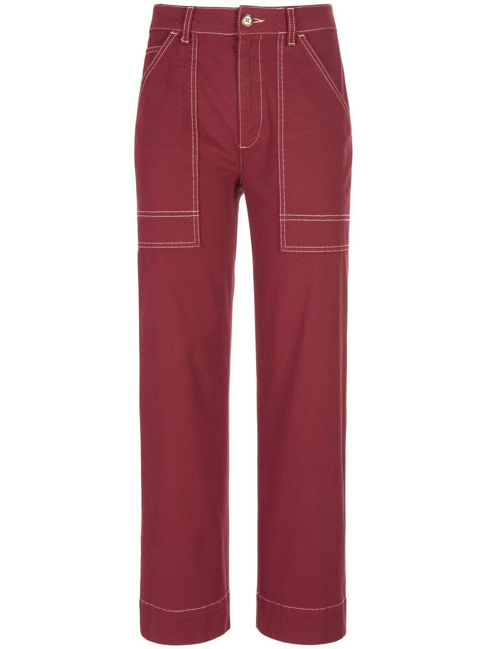 Enkellange broek in workerstijl Van portray berlin rood