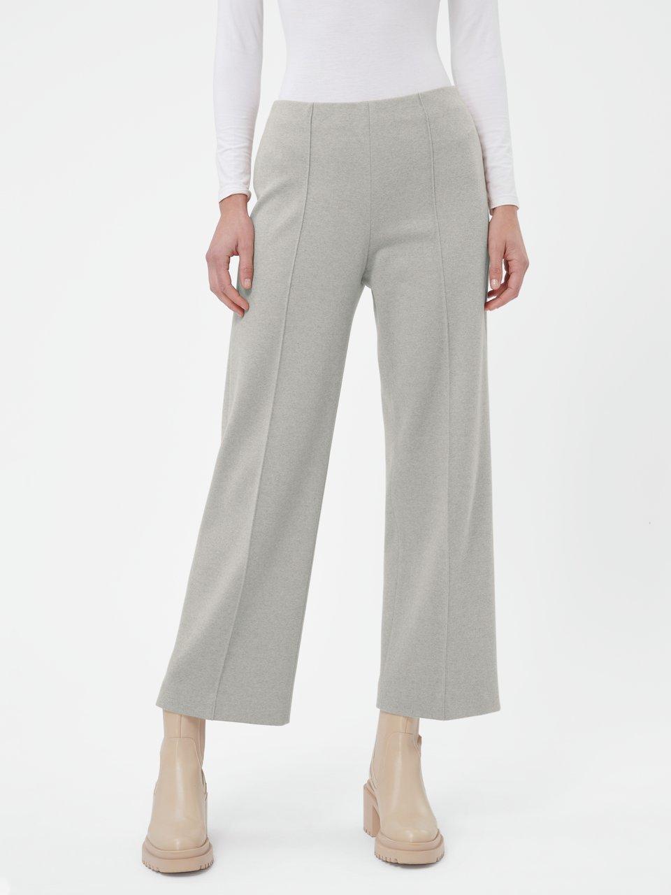 Pantalon large habillé à chevrons gris - Longueur 38 - Sélection