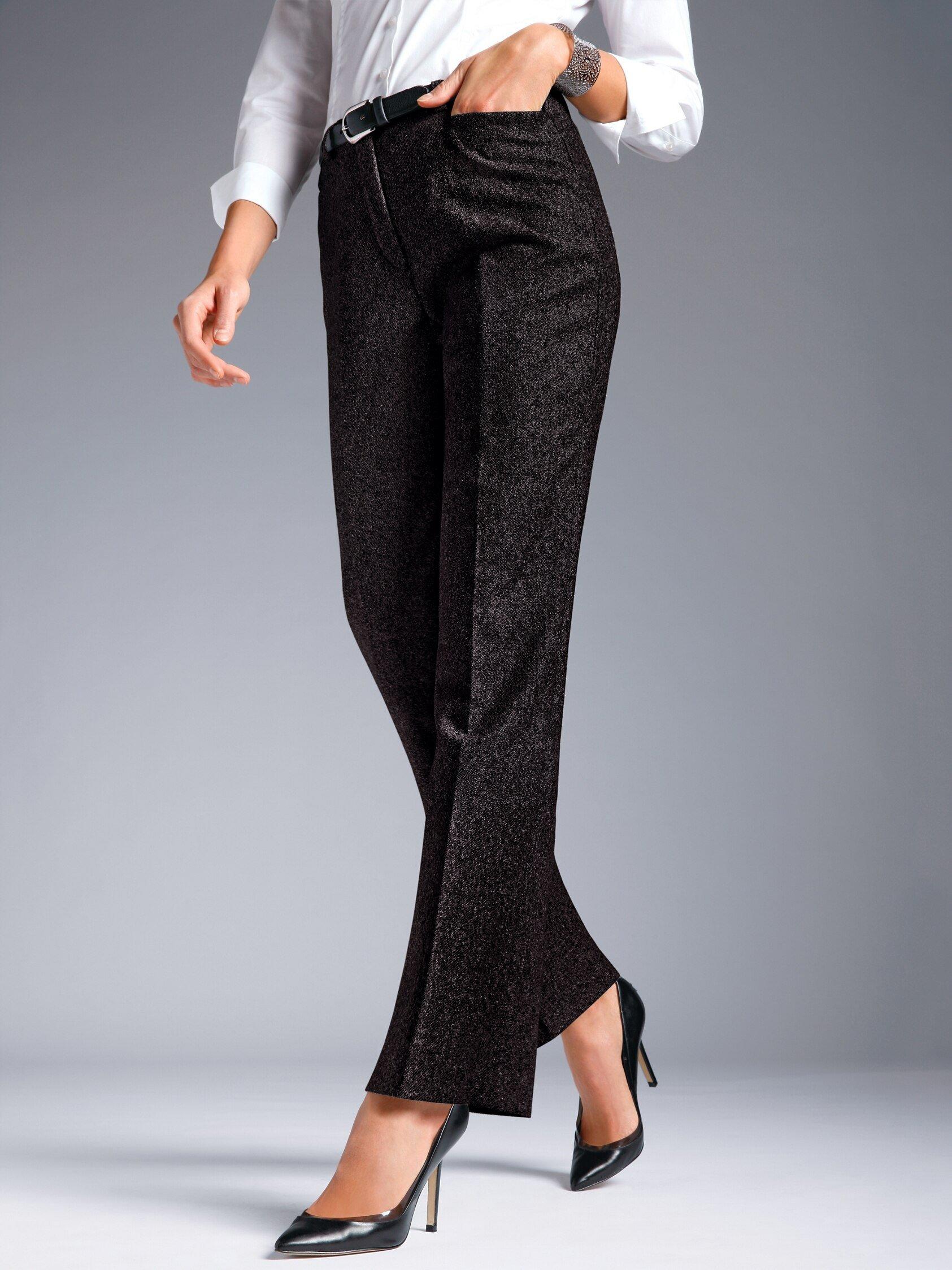 Peter Hahn - Tweed-Hose mit Bügelfalten