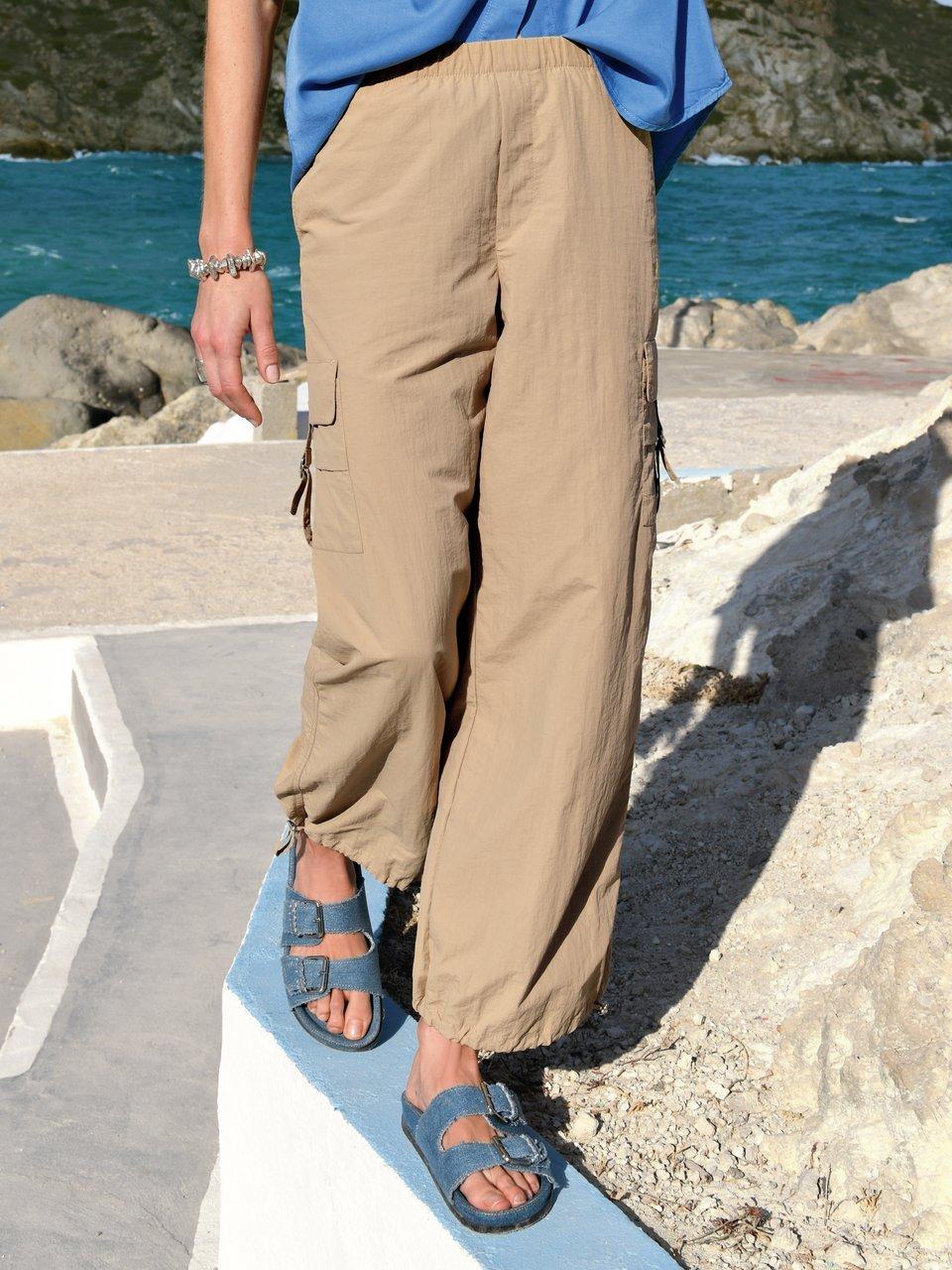 Thumbnail - MYBC - Knöchellange Relaxed Fit-Hose, beige, Gr. 36 / S