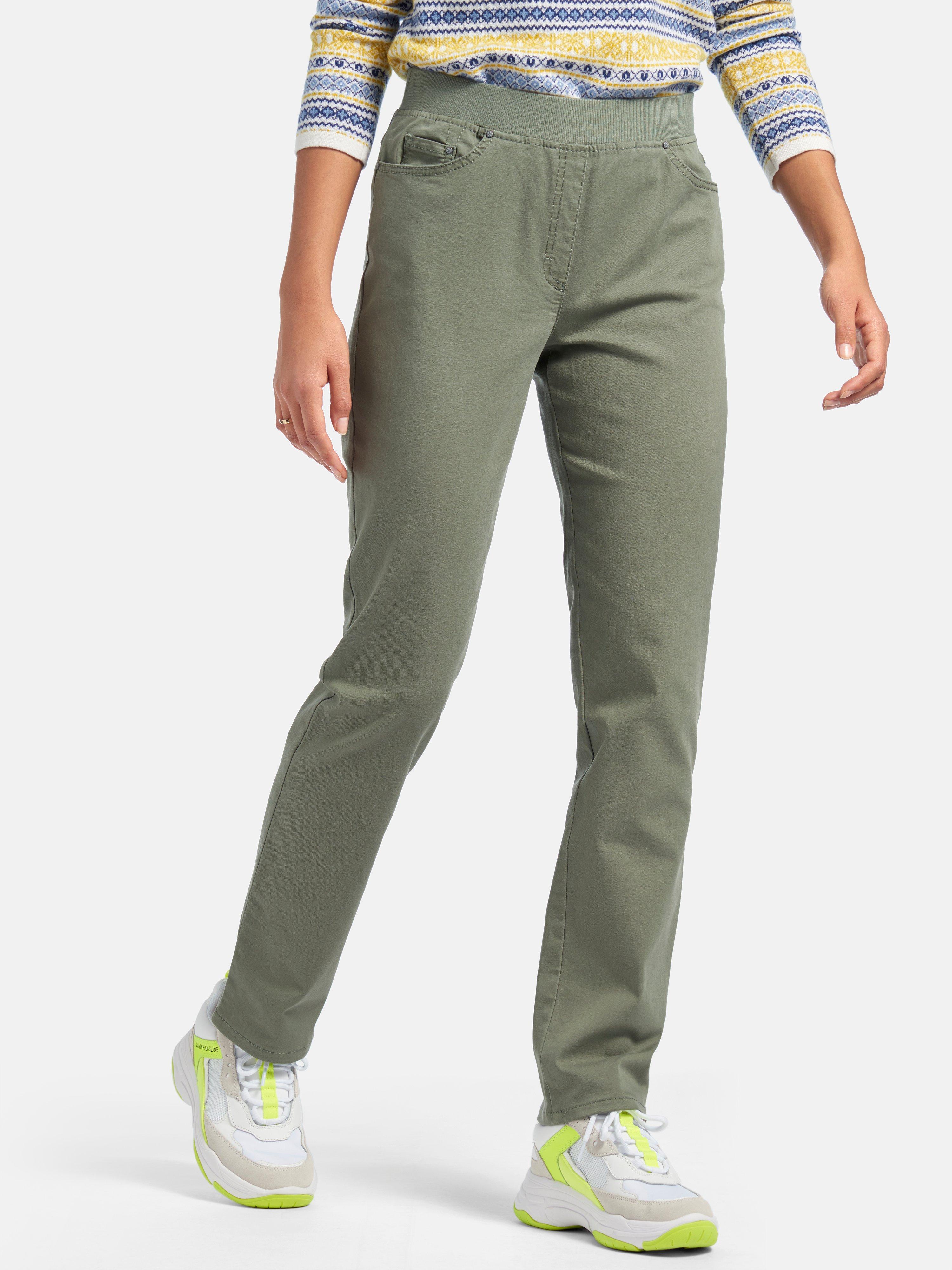 Raphaela by Brax - ProForm slim-jeans model Pamina - groen denim