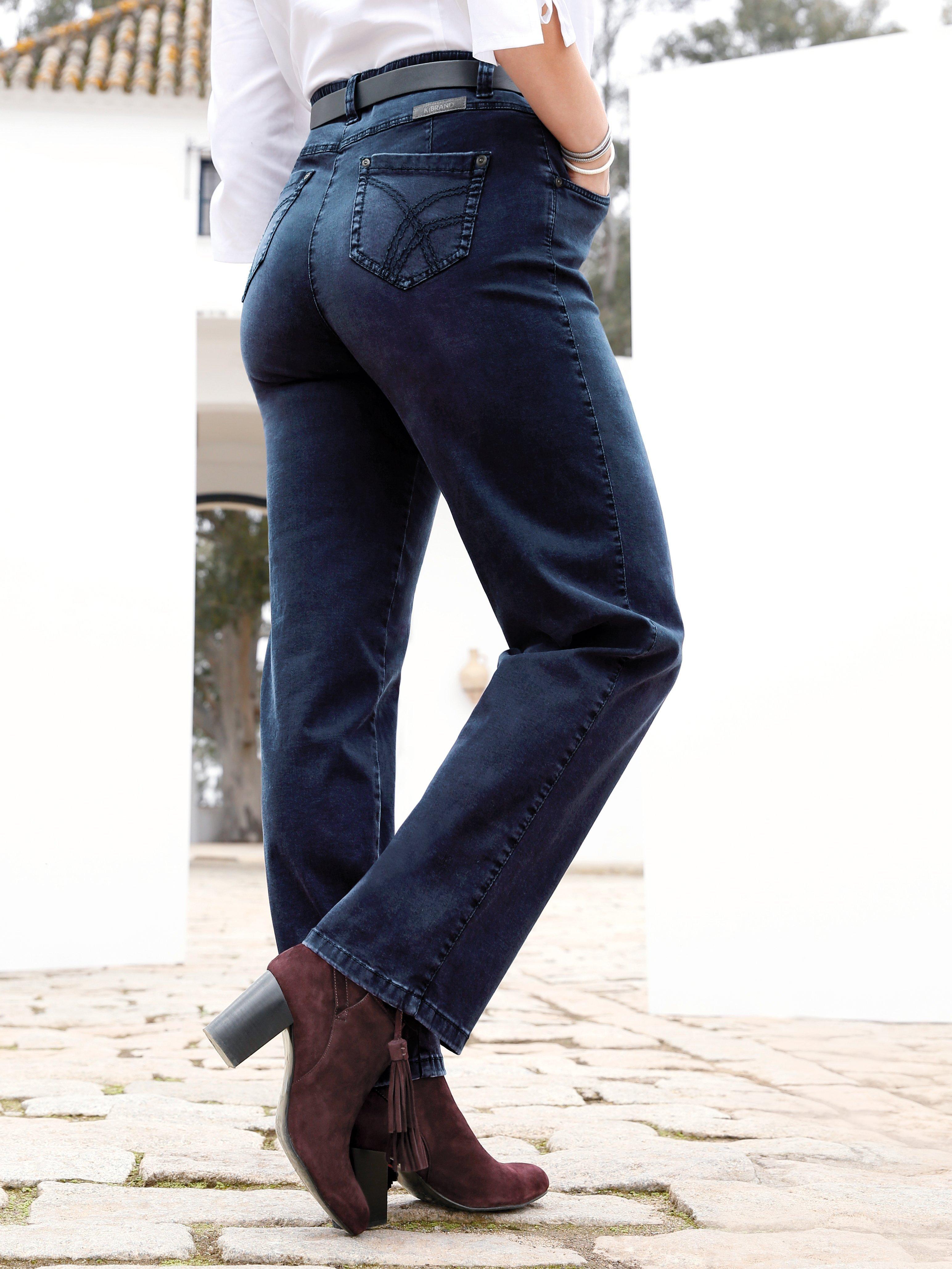 - Jeans Passform Dark blue KjBrand Leg Straight - Babsie denim
