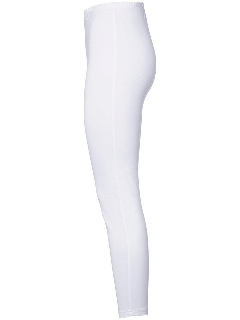 Thumbnail - Leggings Nanna Green Cotton weiss