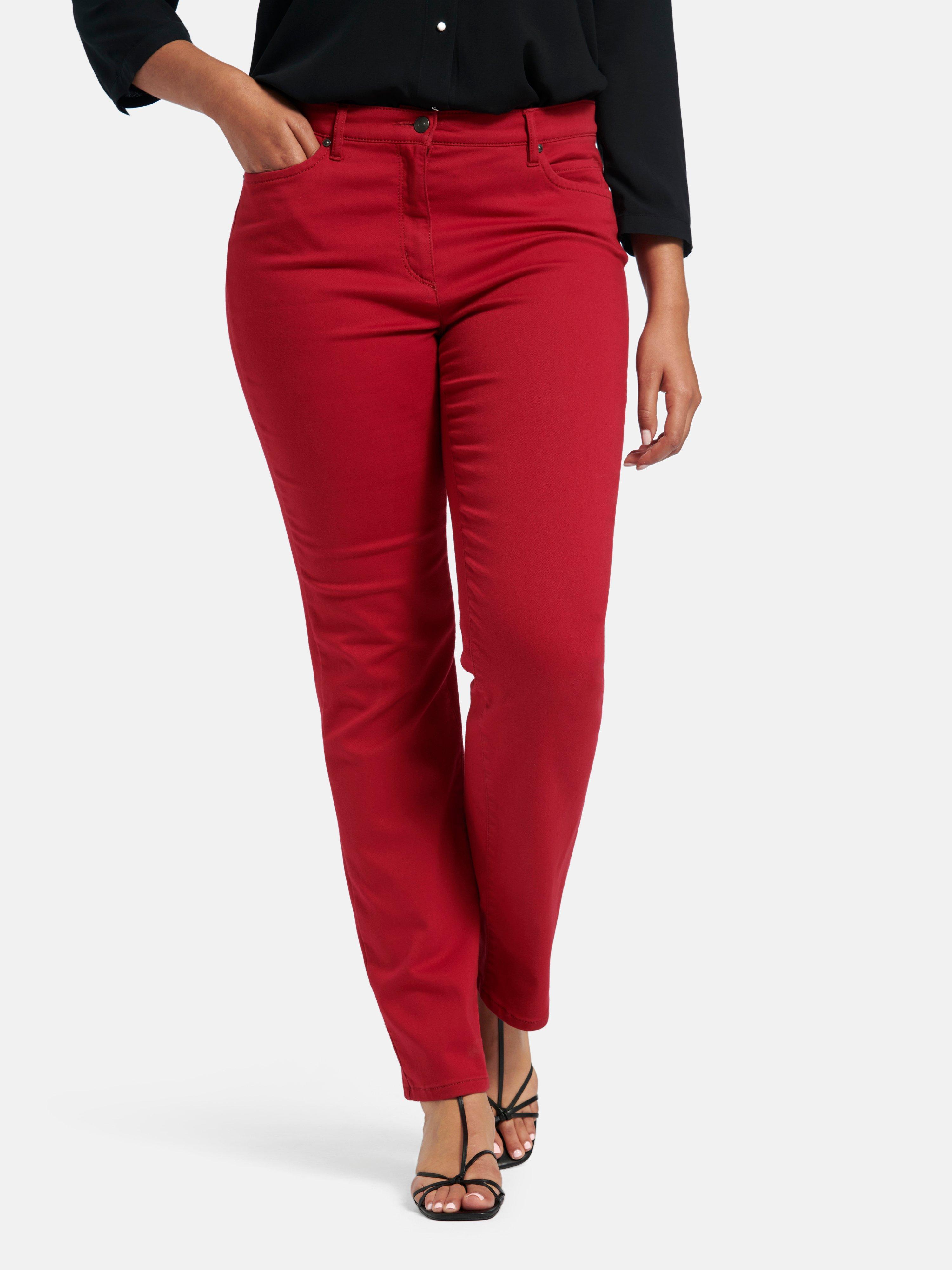 Emilia Lay - Trousers with shaping effect - red