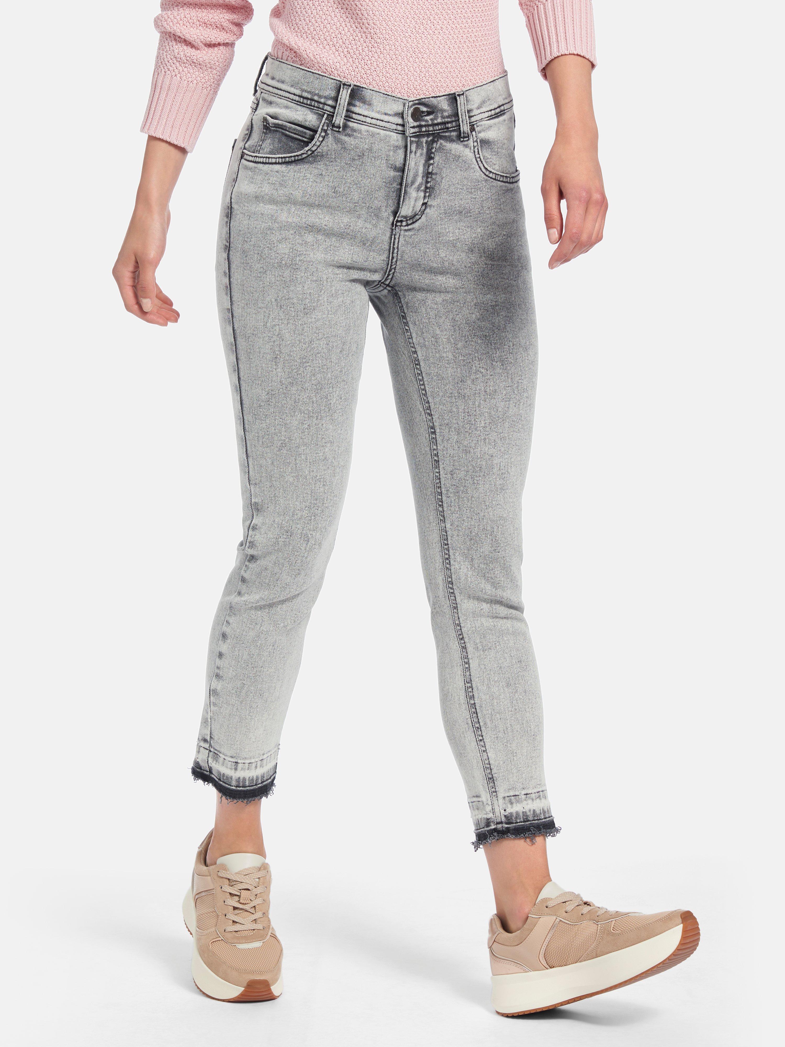 Angels Skinny 7 8 Jeans Hellgrau Denim