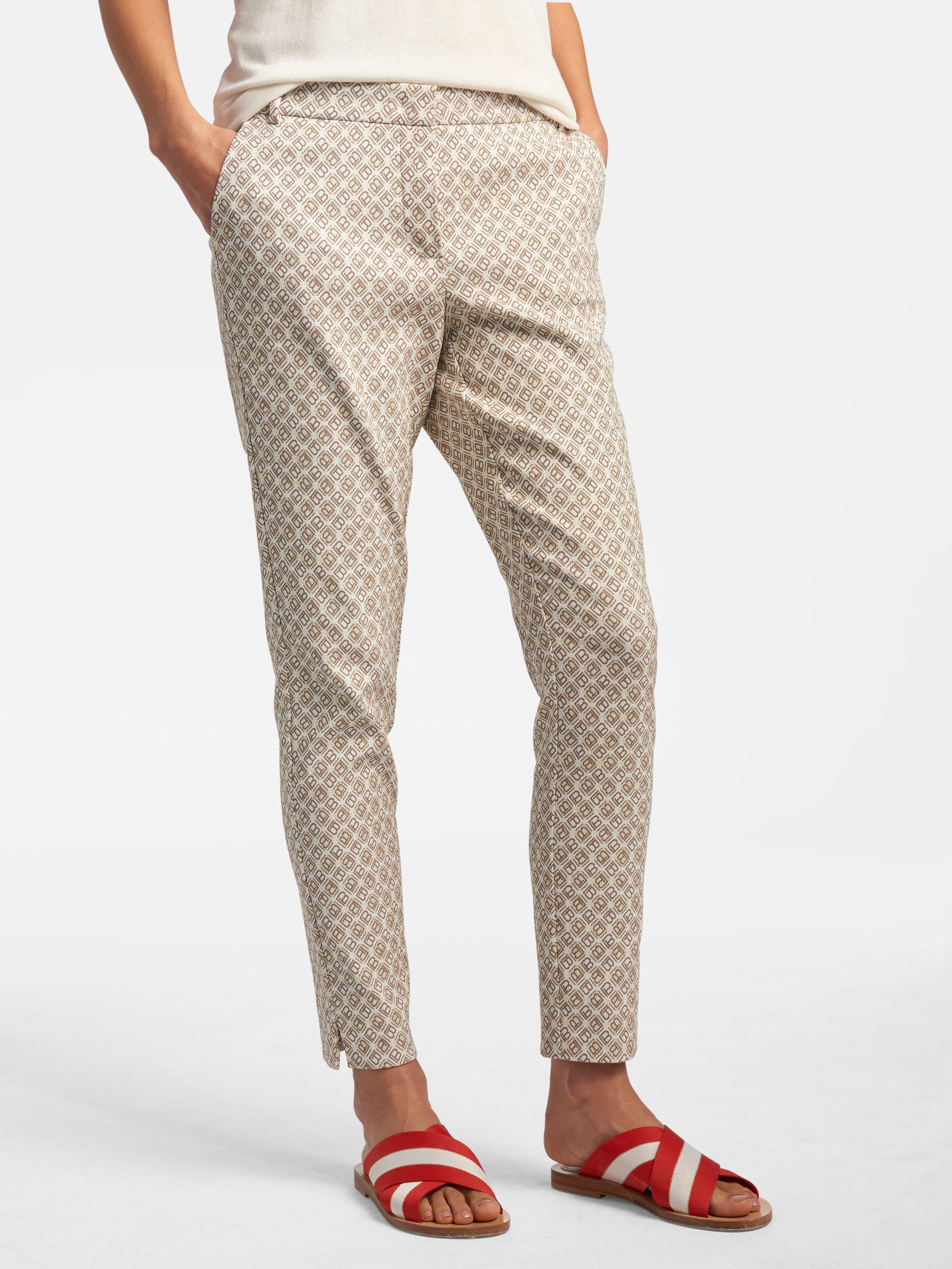 Laura Biagiotti Roma - Enkellange broek met minimal-­dessin